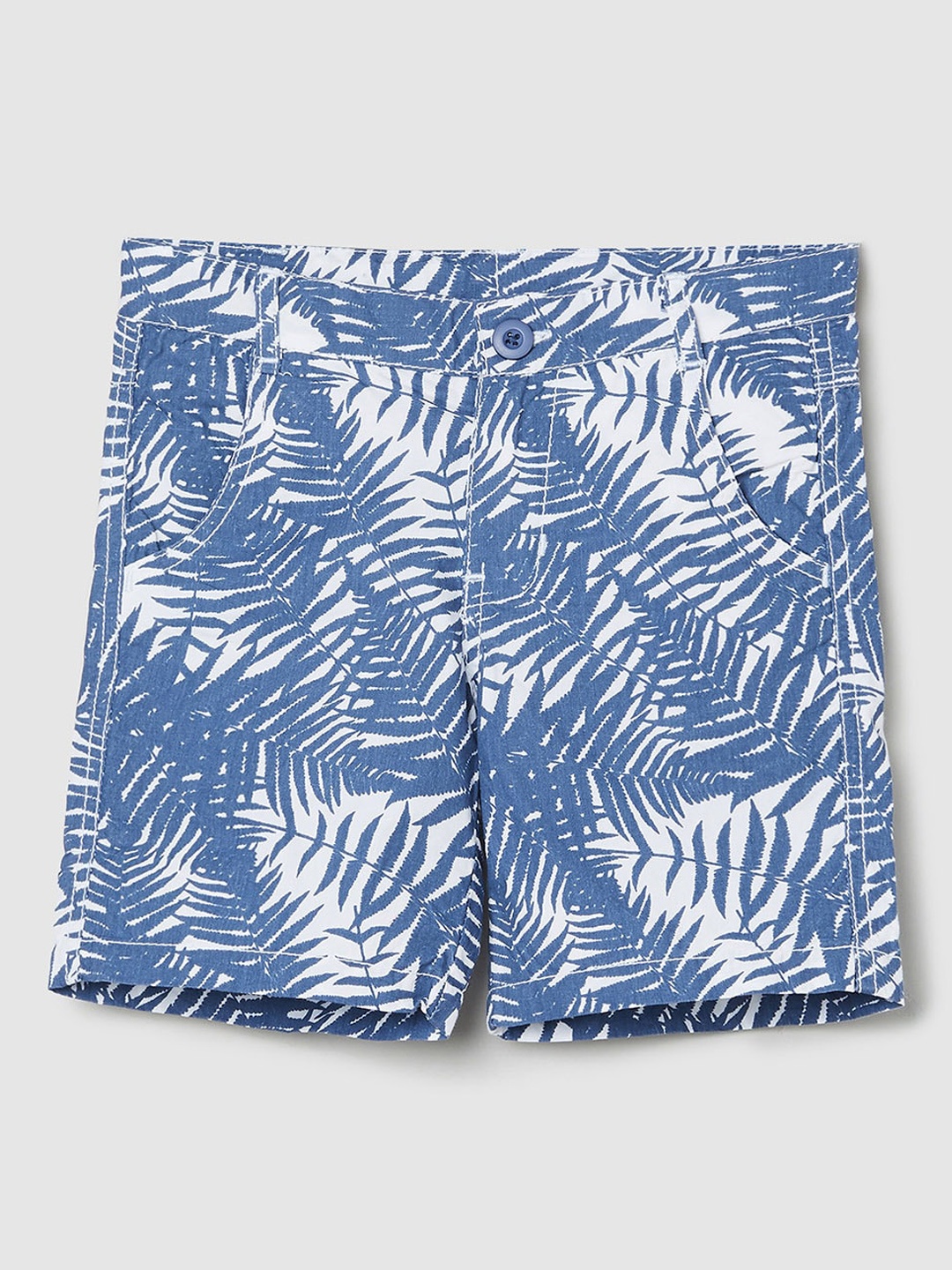 

max Boys Blue Floral Printed Shorts