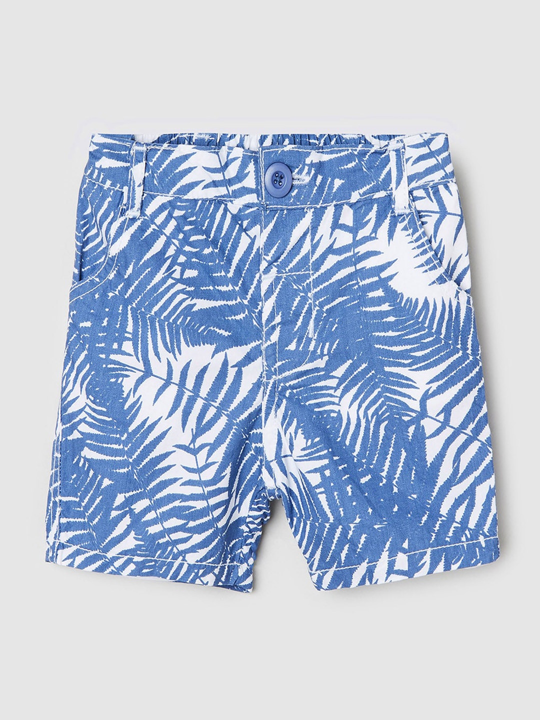 

max Boys Blue Tropical Printed Shorts