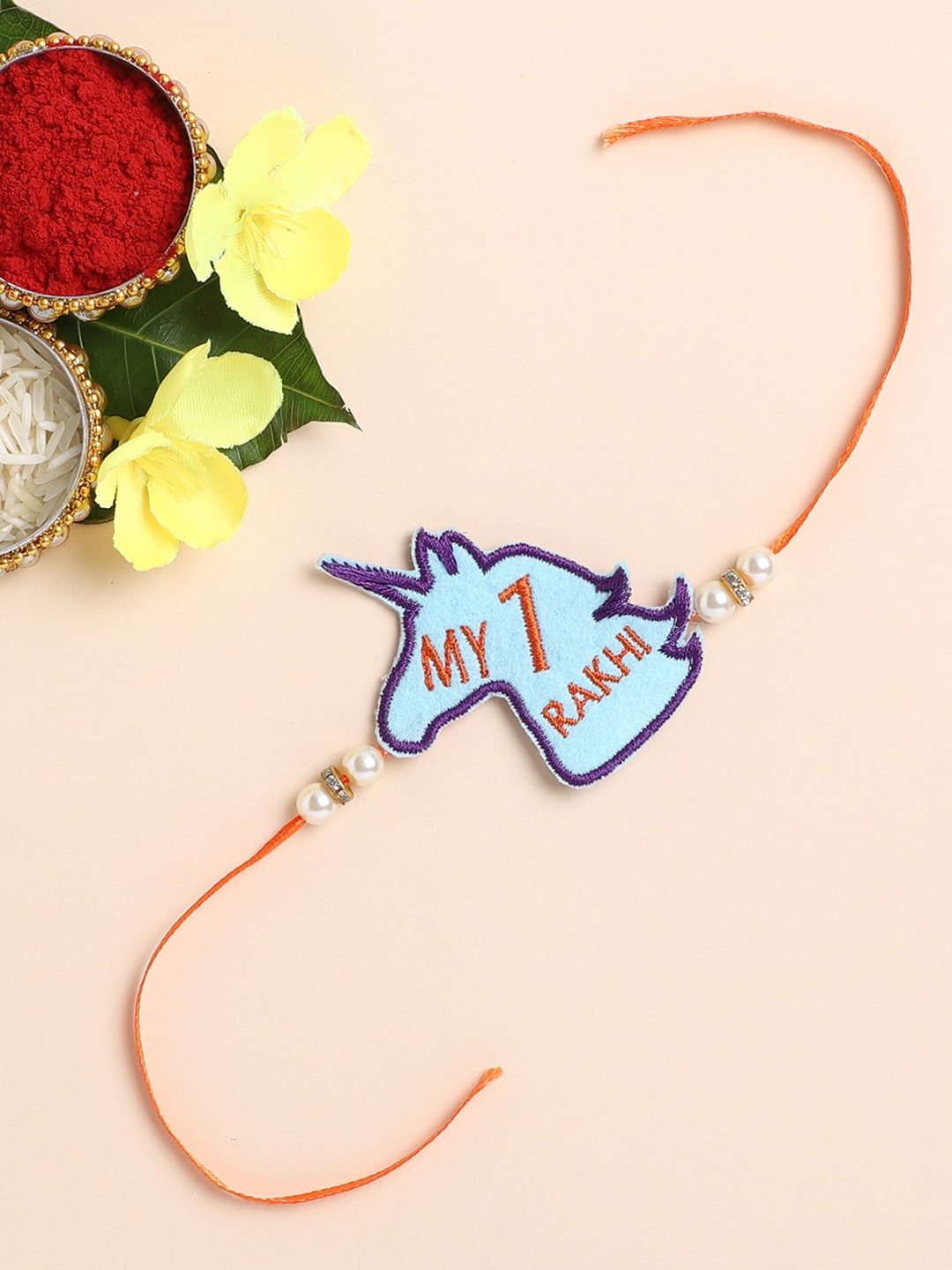 

The Magic Wand Boys Blue & Orange Kids Rakhi