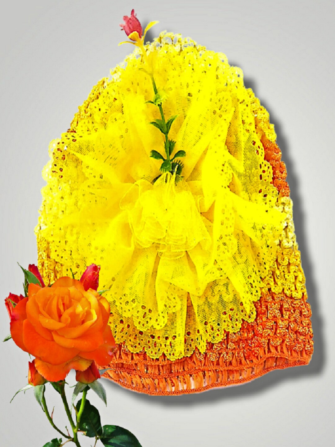 

Proplady Yellow Floral Baby Head Band