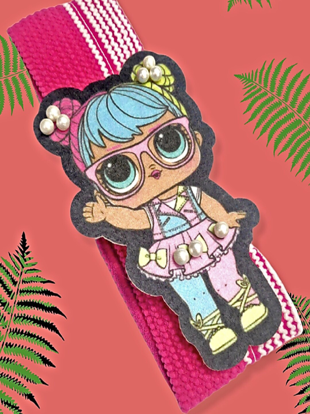 

Proplady Pink Ultra Soft Fabric Doll Figure Headband