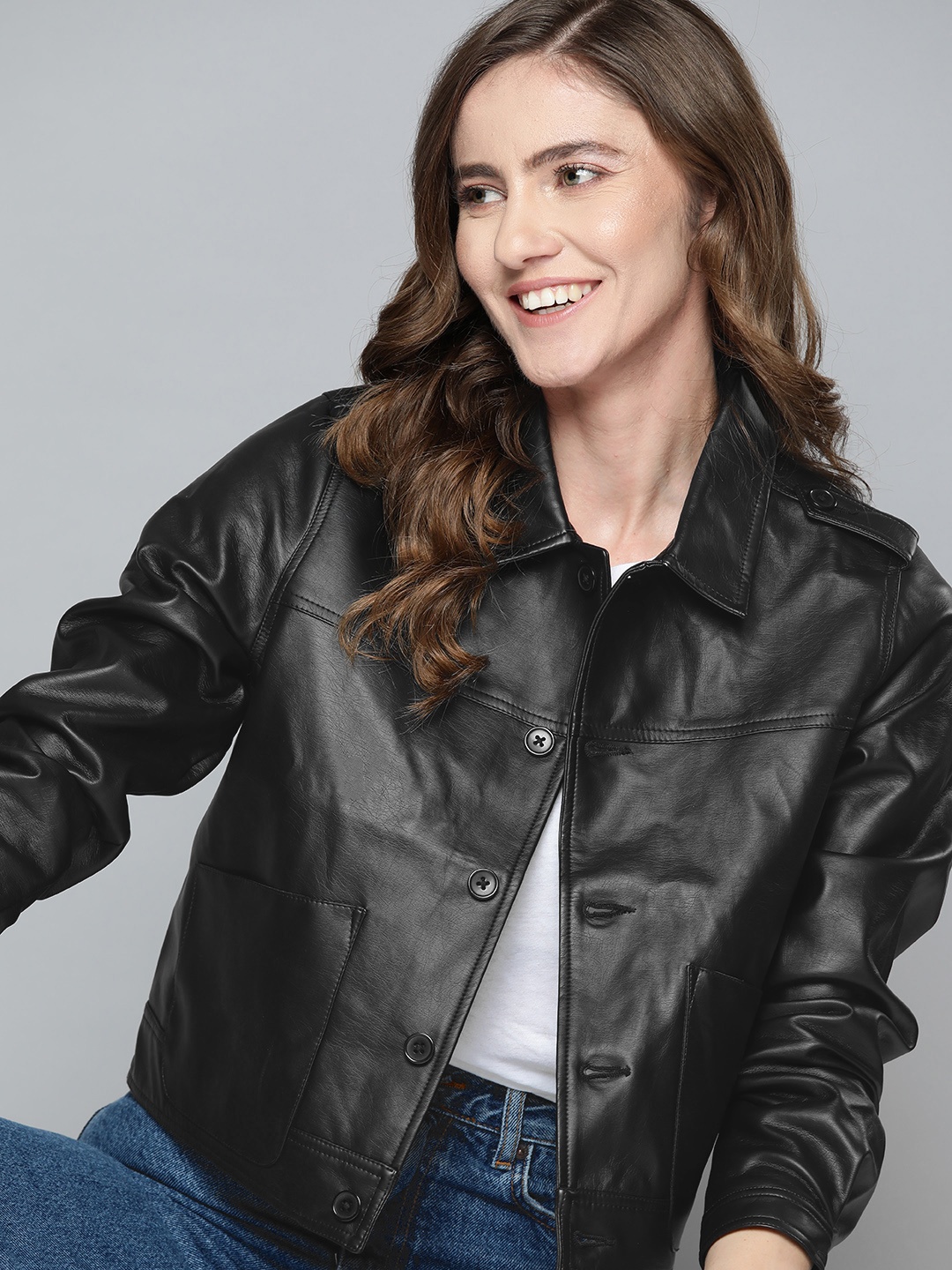 

Mast & Harbour Women Black Tailored Jacket