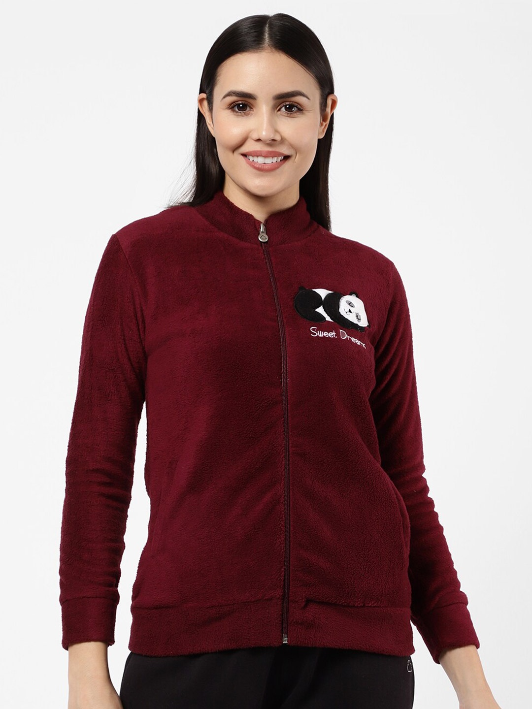 

Sweet Dreams Women Burgundy ful sleeve Sweatshirt