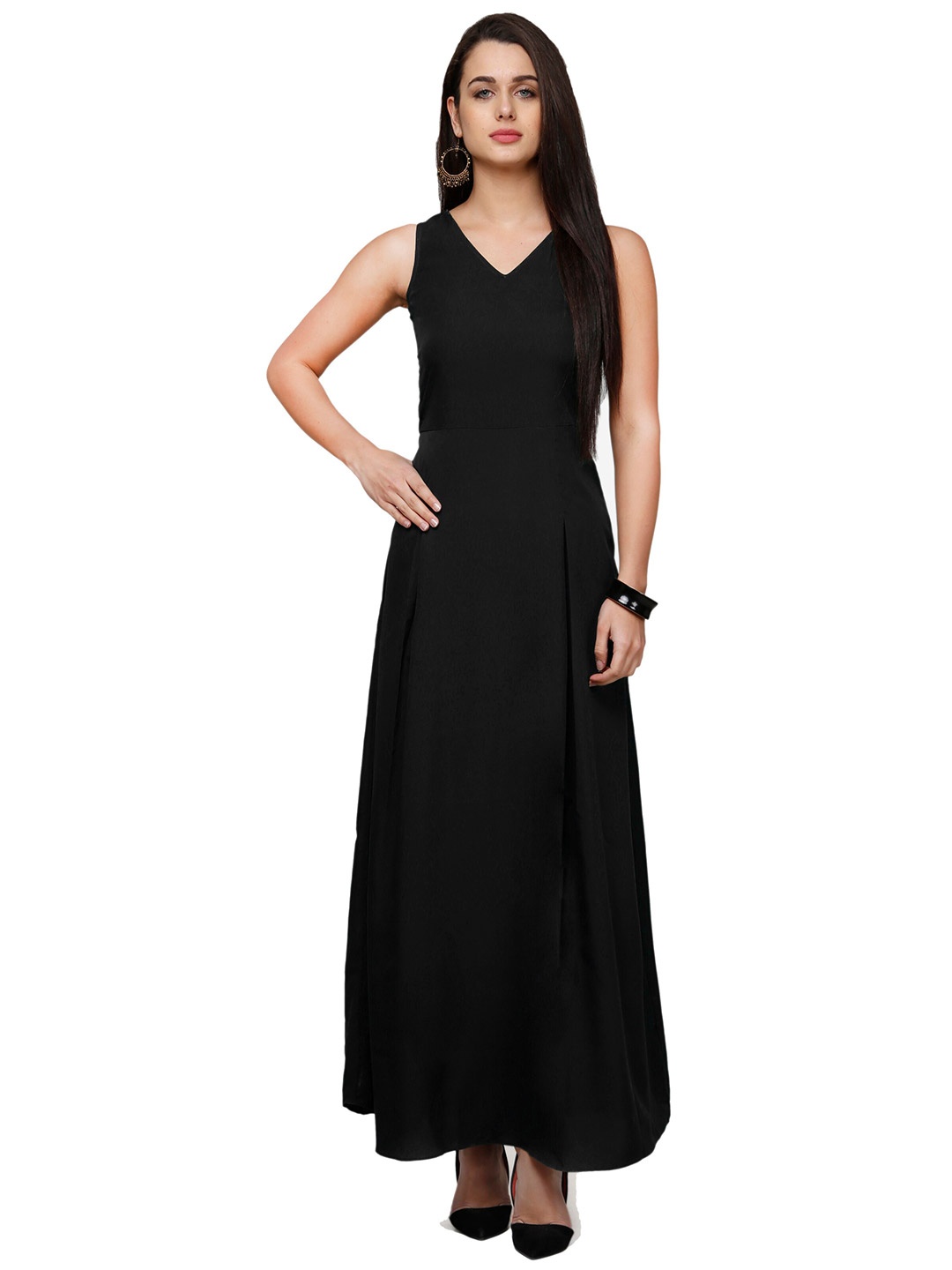 

V&M Black Crepe Dress