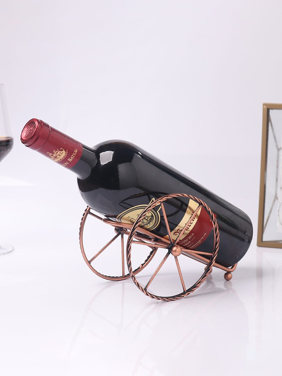 

Nestasia Rose Gold Decorative Wine Rack Bar Accessory