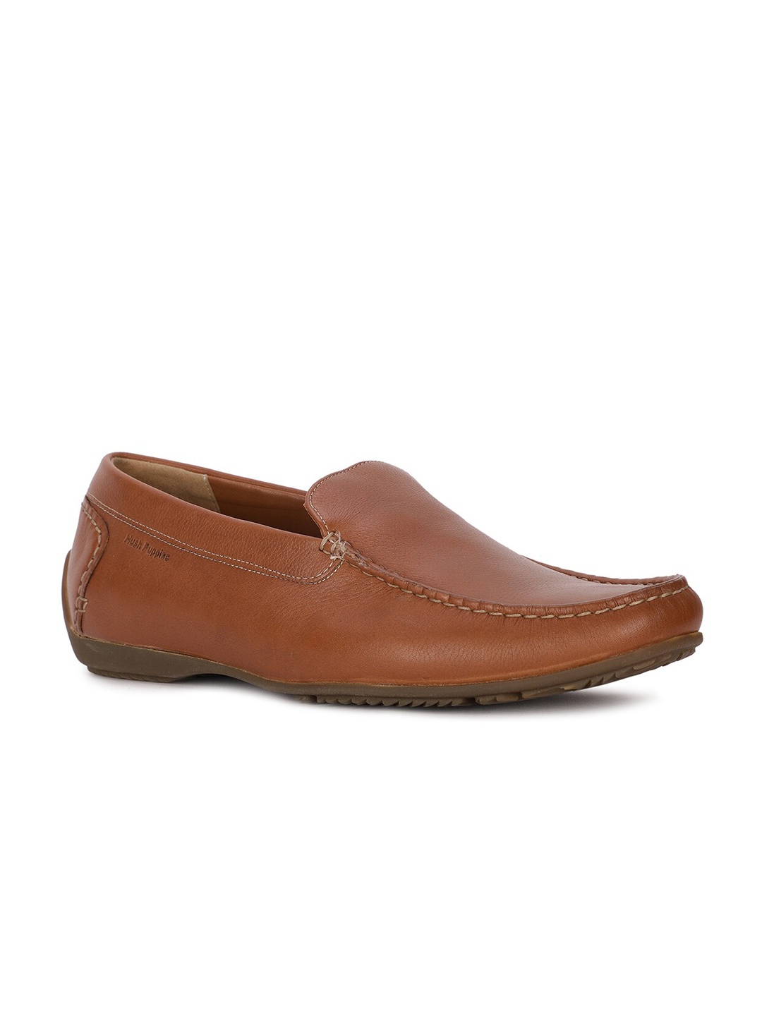 

Hush Puppies Men Tan Leather Loafers