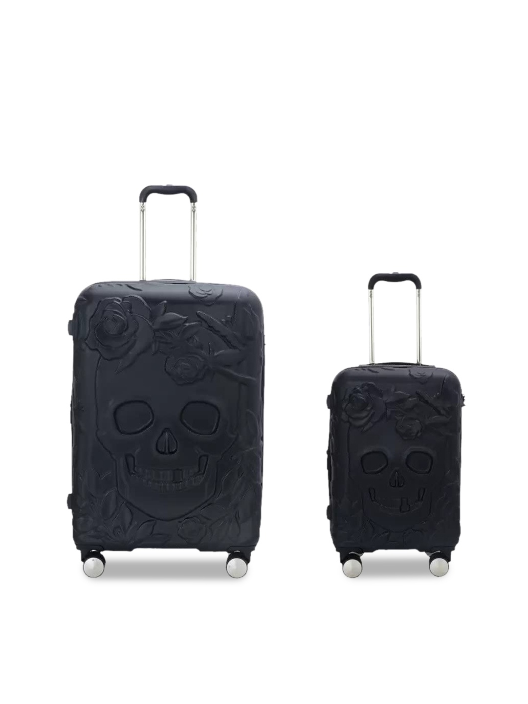 

IT luggage Set Of 2 Solid Hard-Sided Trolley Suitcases, Black