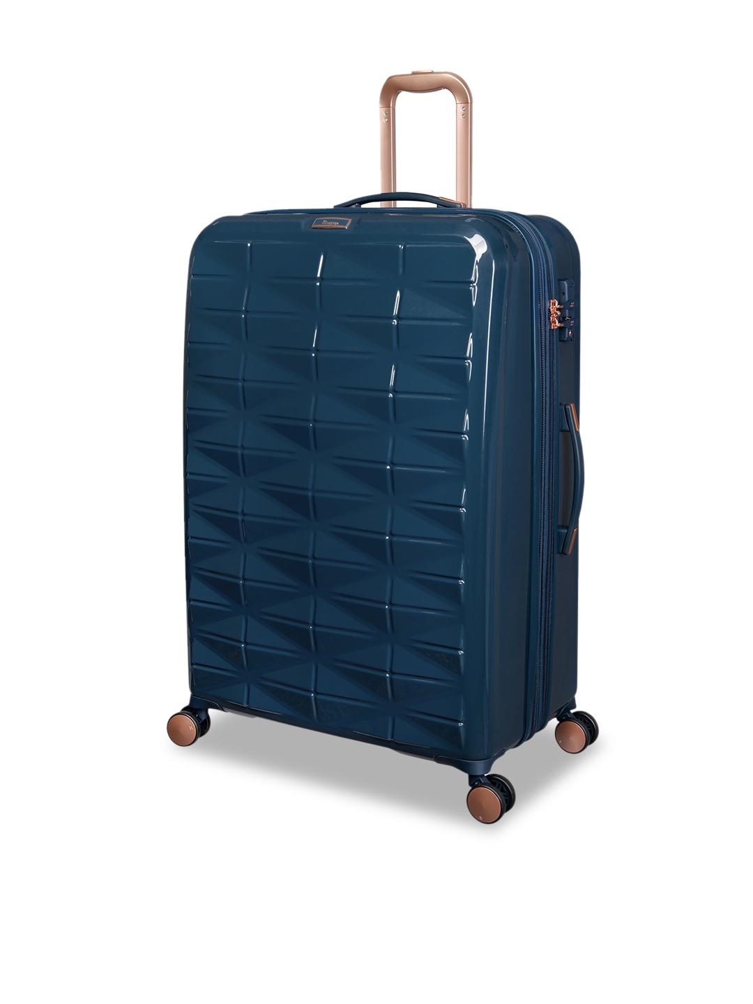 

IT luggage Unisex Blue Certify Large Expandable Trolley Bag