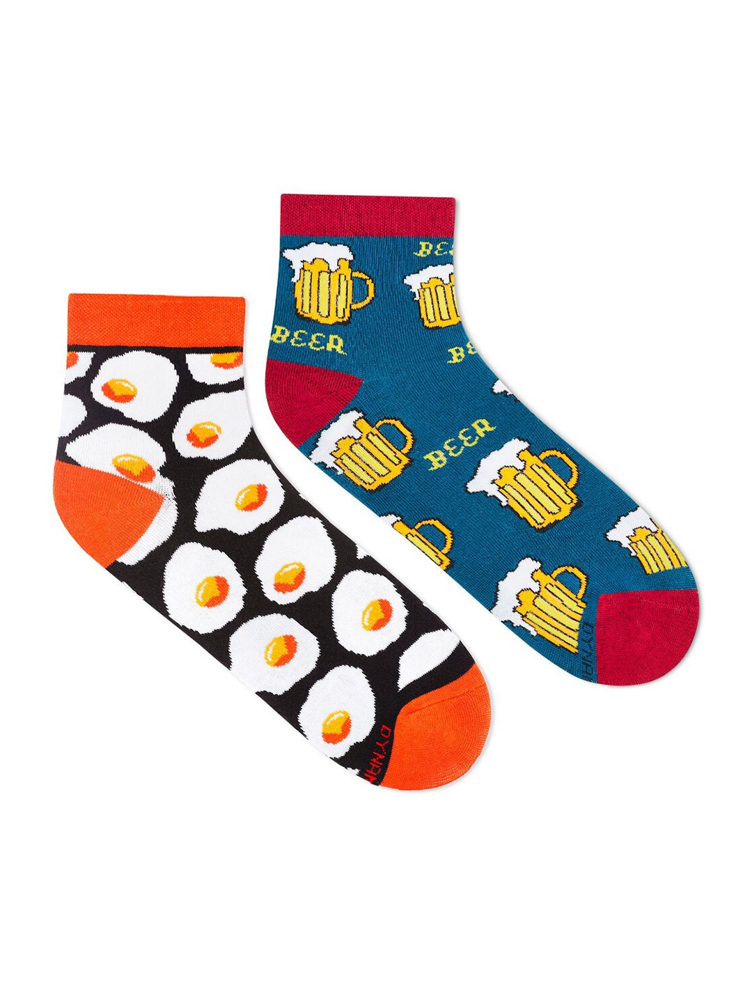 

Dynamocks Unisex Pack Of 2 Patterned Ankle-length Socks, Blue