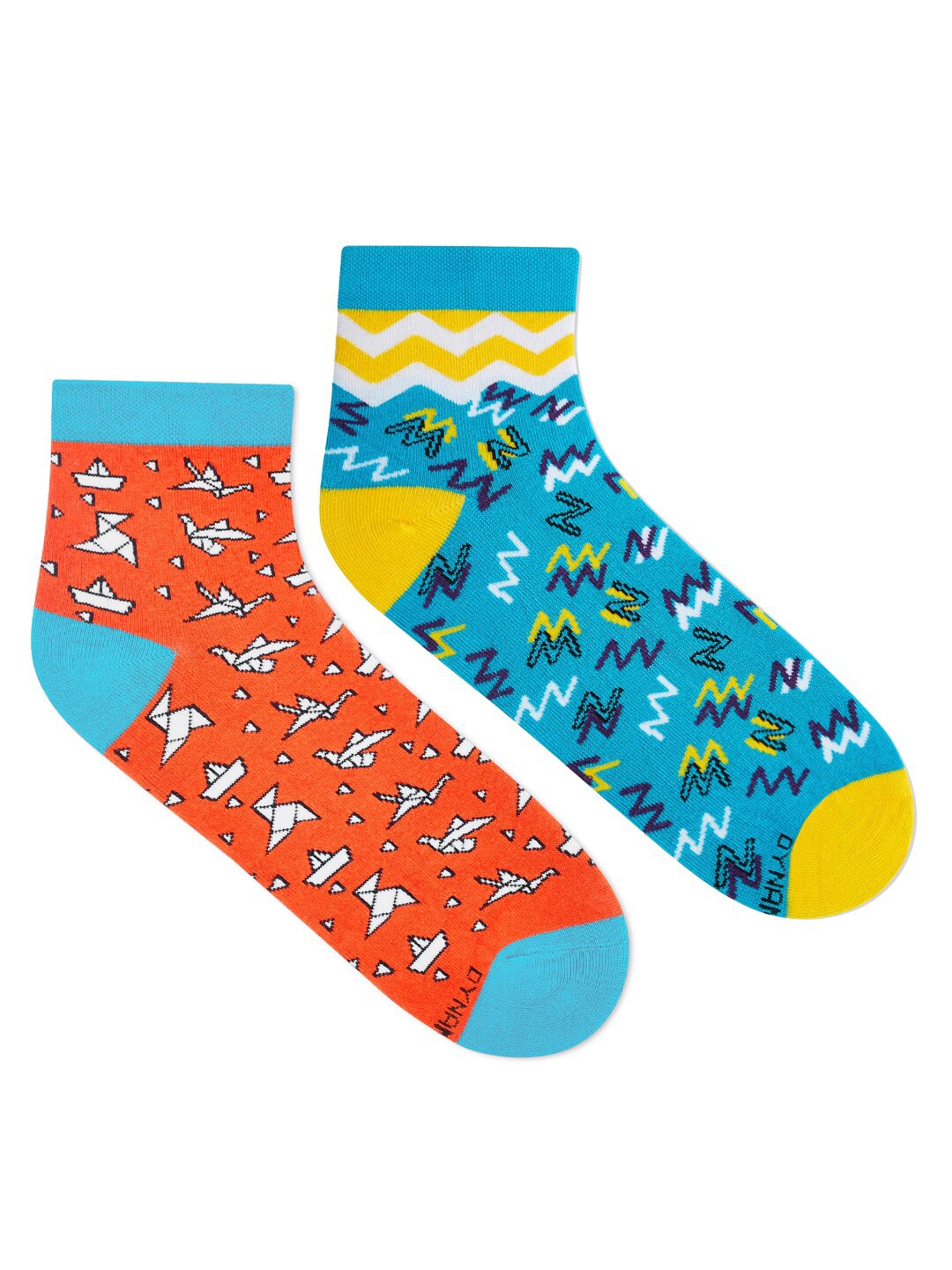 

Dynamocks Unisex Pack Of 2 Printed Ankle length Socks, Blue