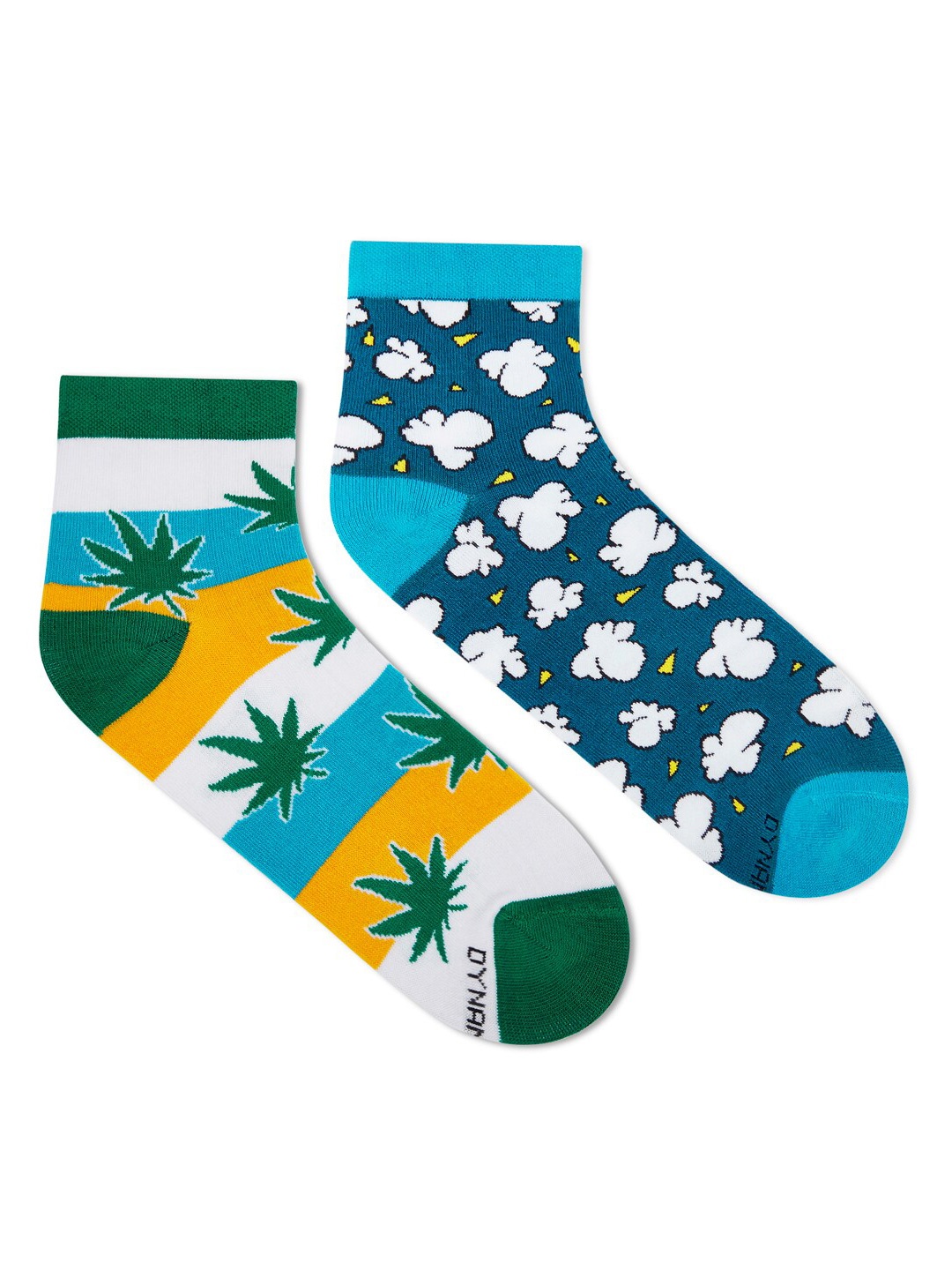 

Dynamocks Unisex Pack Of 2 Patterned Ankle-Length Socks, Multi