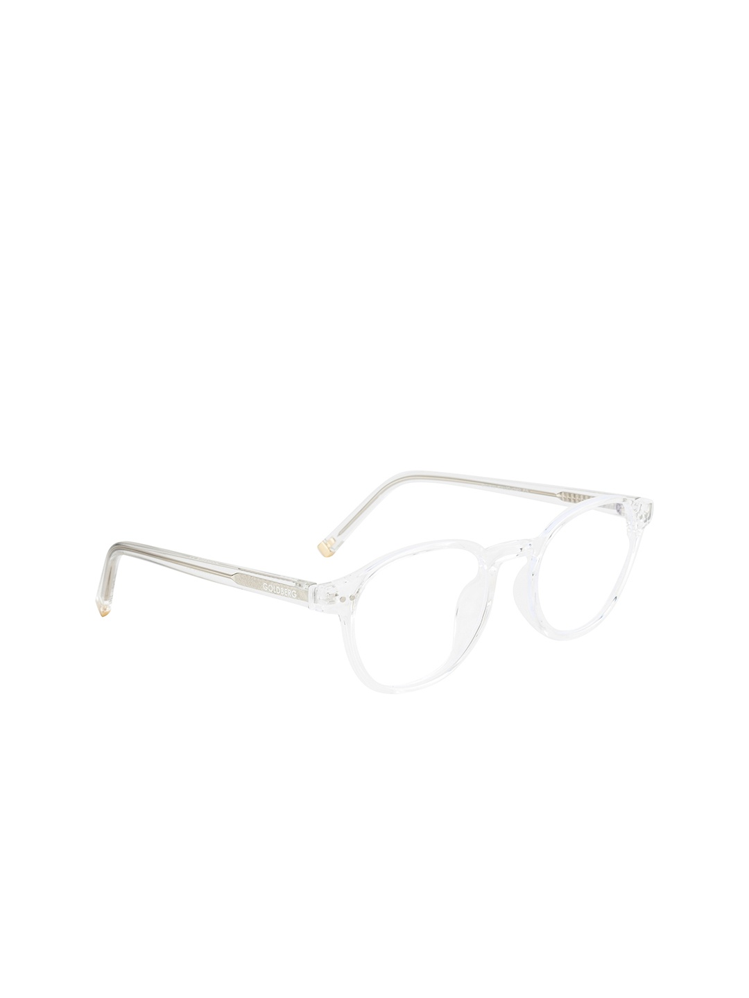 

Gold Berg Unisex Transparent Full Rim Round Frames Eyeglasses