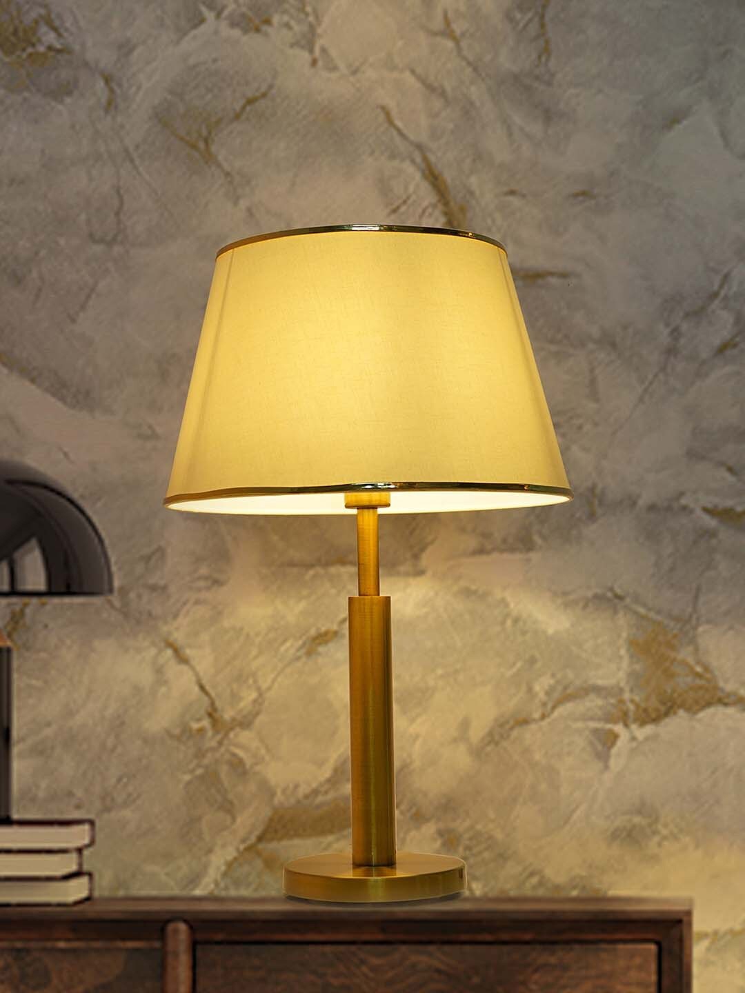 

Fos Lighting Gold & White Solid Metal Table Lamp