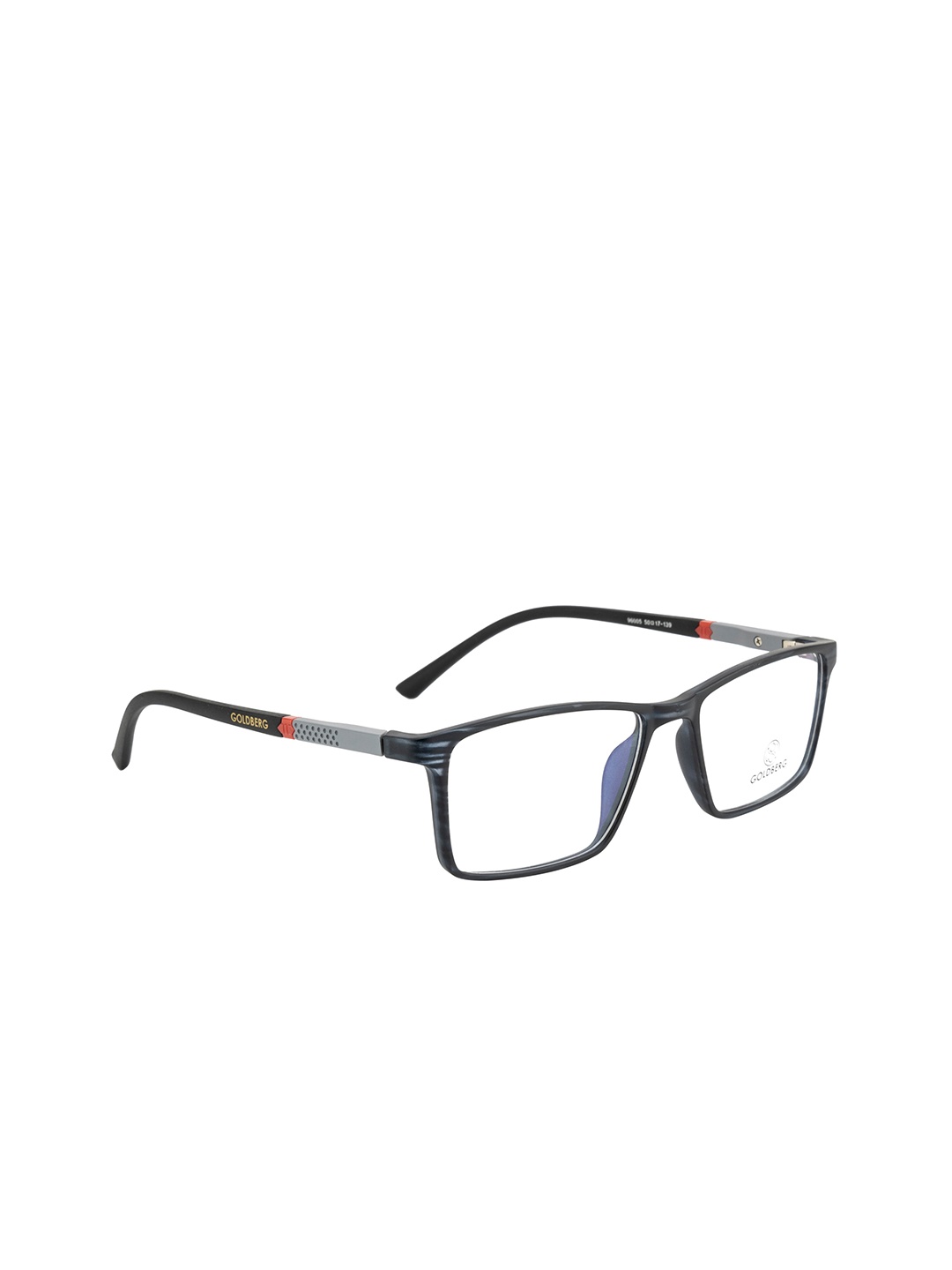 

Gold Berg Unisex Black & Grey Colourblocked Full Rim Wayfarer Frames Eyeglasses