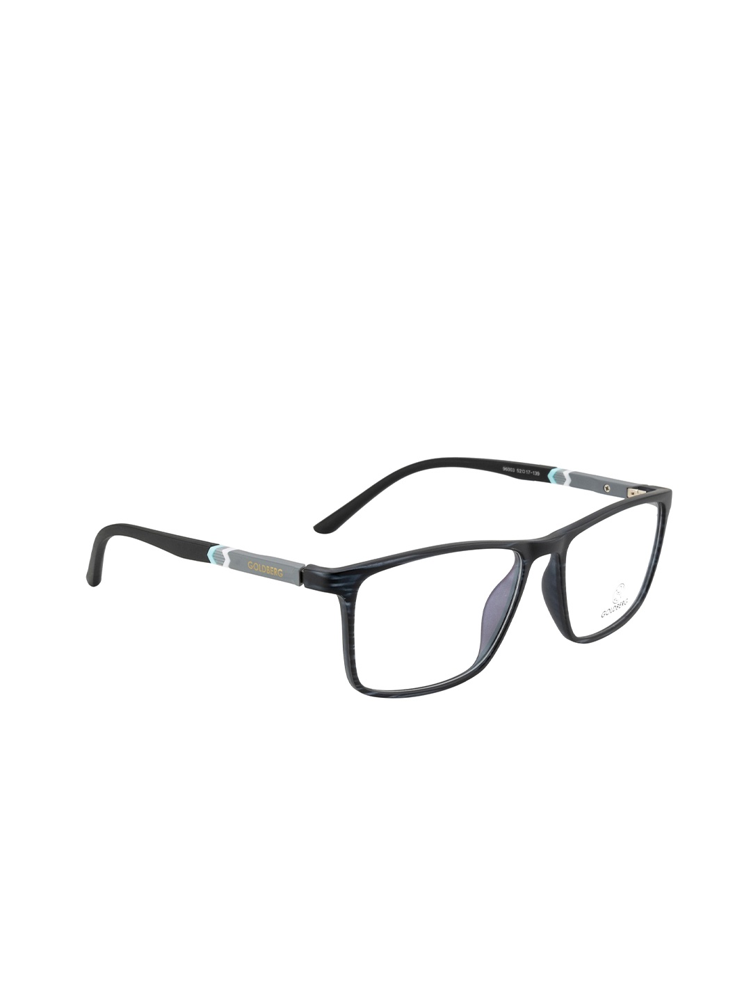 

Gold Berg Unisex Black & Grey Colourblocked Full Rim Wayfarer Frames Eyeglasses