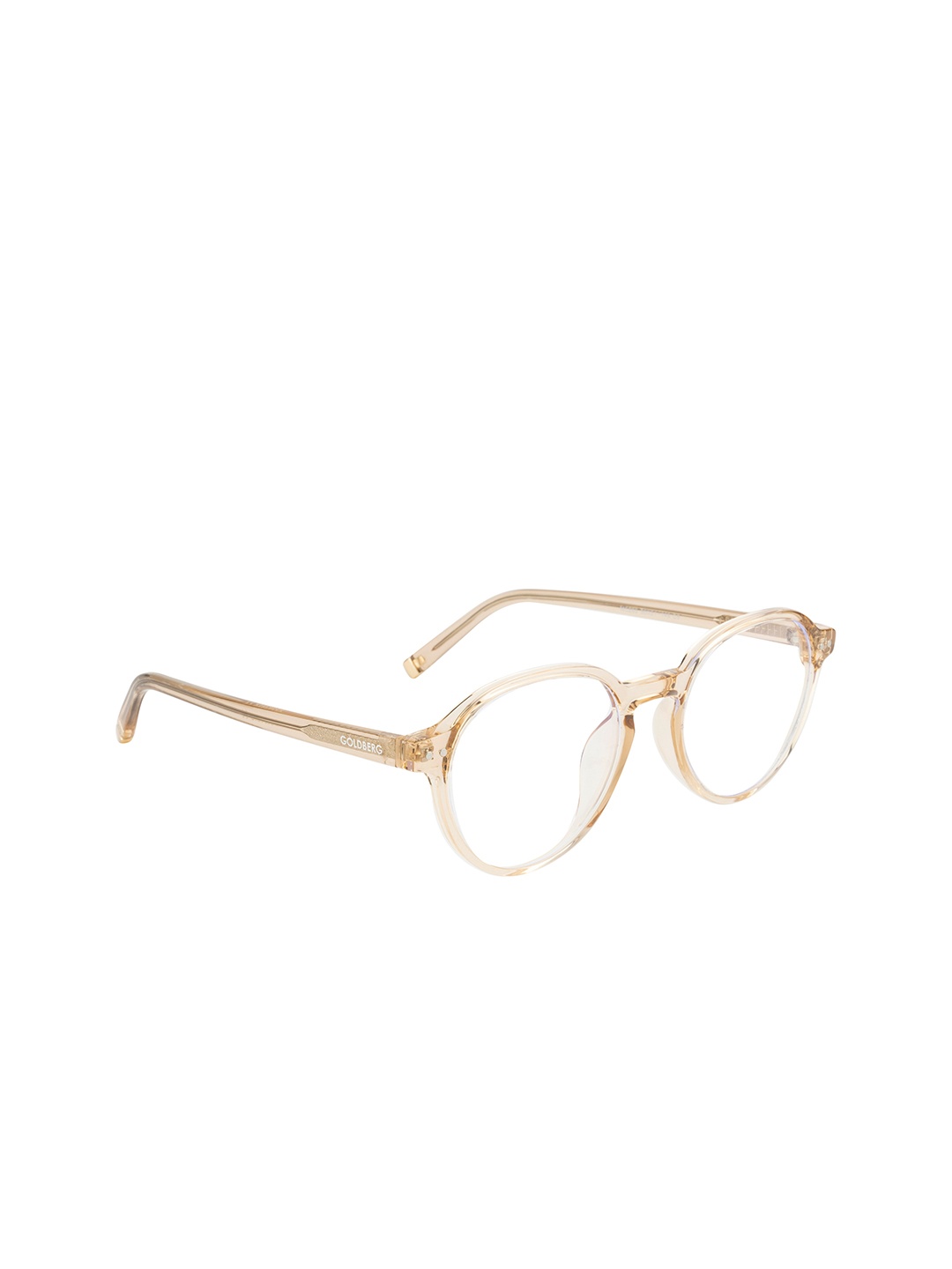 

Gold Berg Unisex Brown Full Rim Round Frames Eyeglasses, Beige