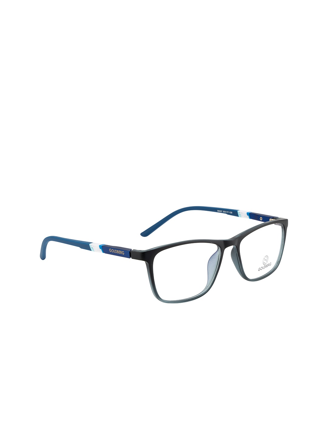 

Gold Berg Unisex Black & Blue Full Rim Square Frames Eyeglasses