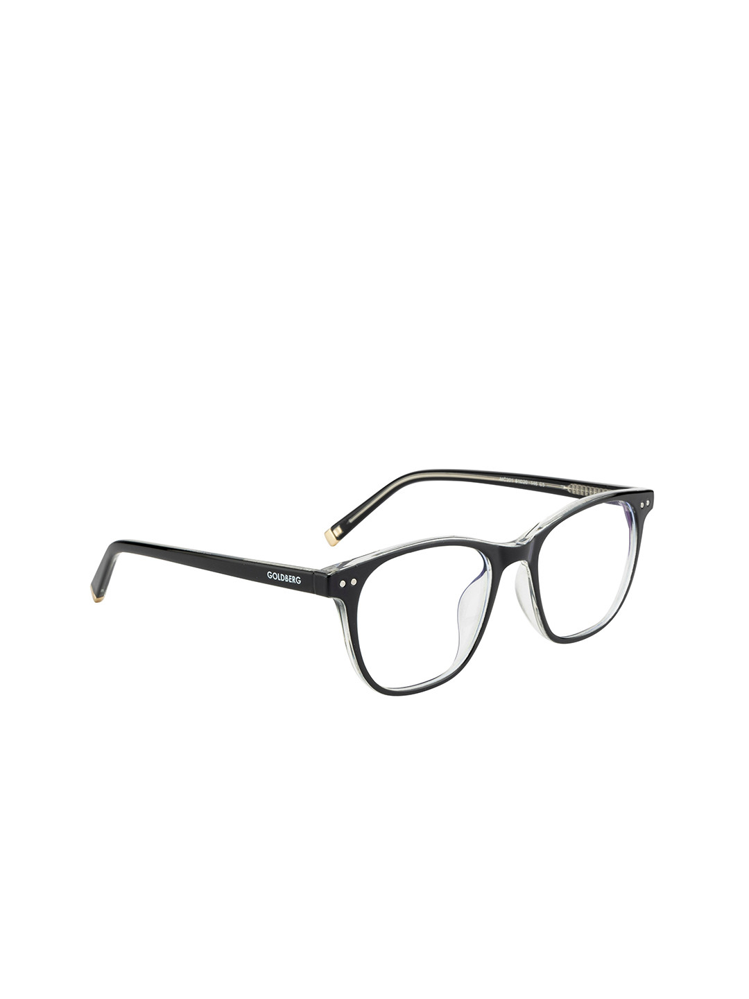 

Gold Berg Unisex Black Full Rim Square Frames Eyeglasses