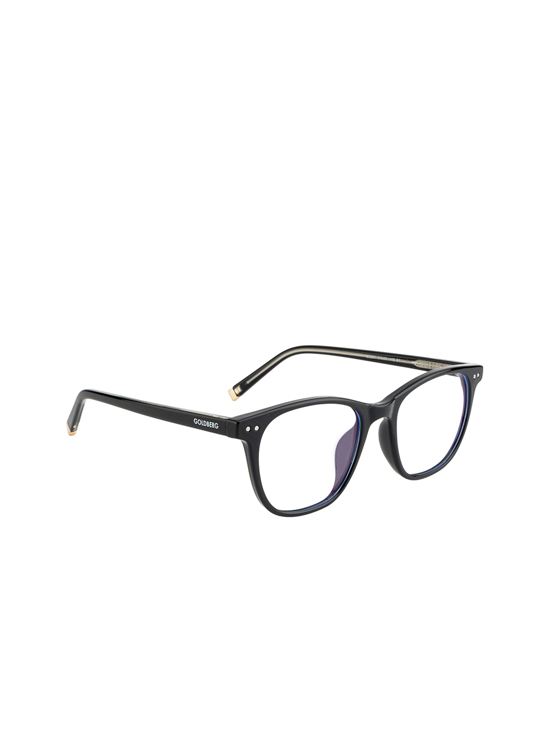 

Gold Berg Unisex Black Full Rim Square Frames Eyeglasses