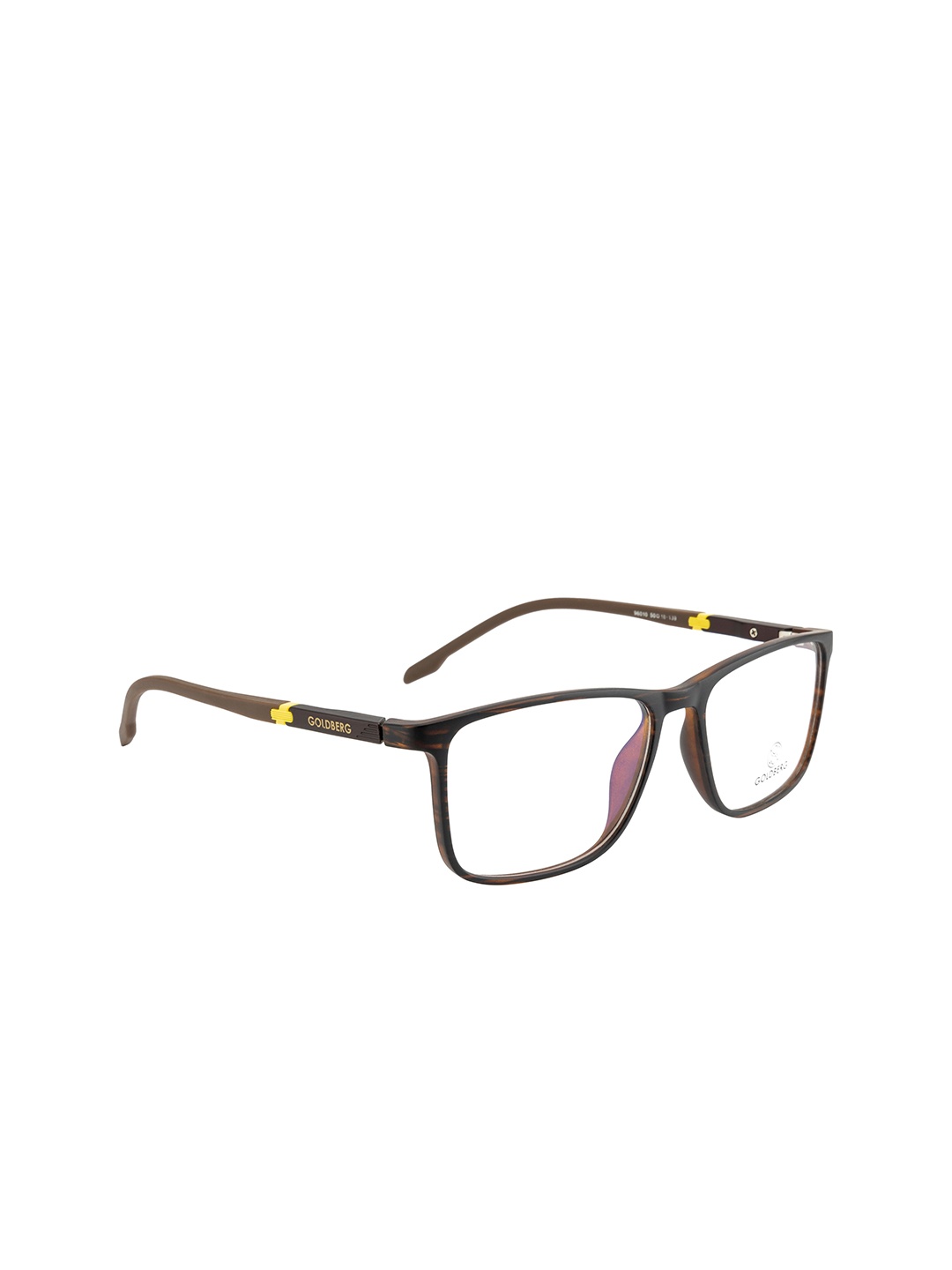 

Gold Berg Unisex Brown Full Rim Wayfarer Frames Eyeglasses