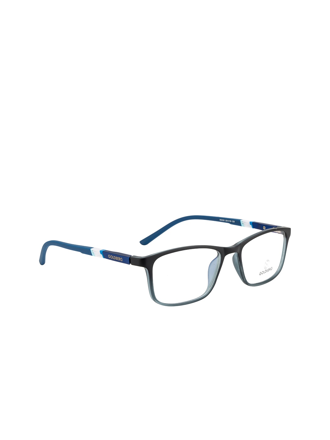 

Gold Berg Adults Unisex Black & Blue Full Rim Wayfarer Frames Eyeglasses