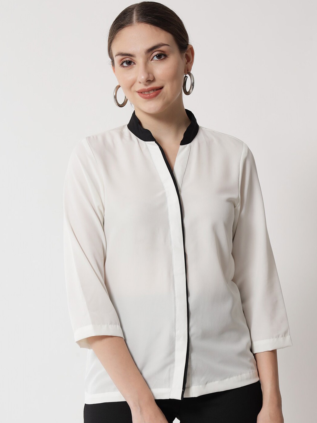 

Trend Arrest Women White Comfort Formal Shirt