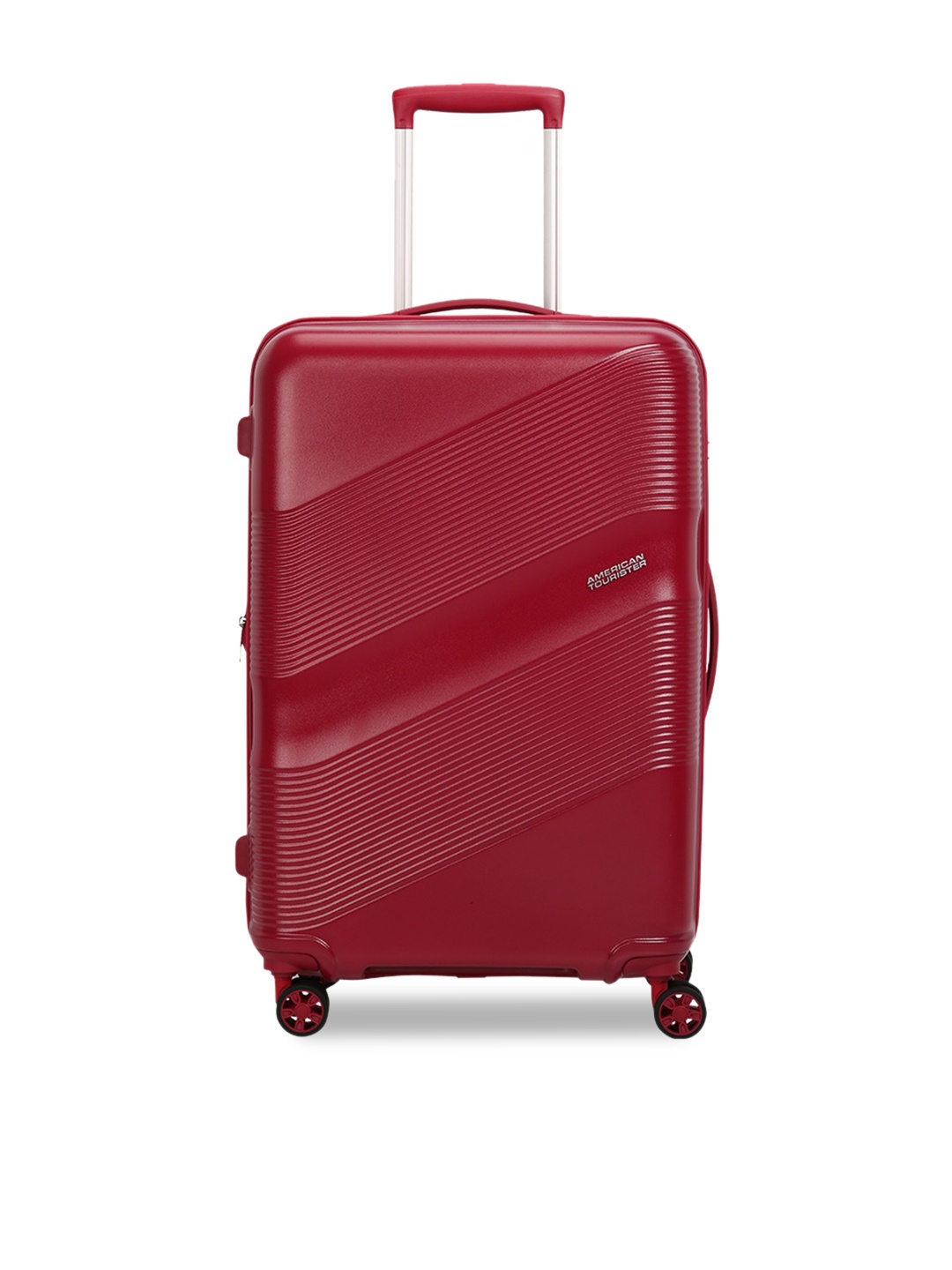 

AMERICAN TOURISTER Krypton Textured Hard-Sided Trolley Bag, Red