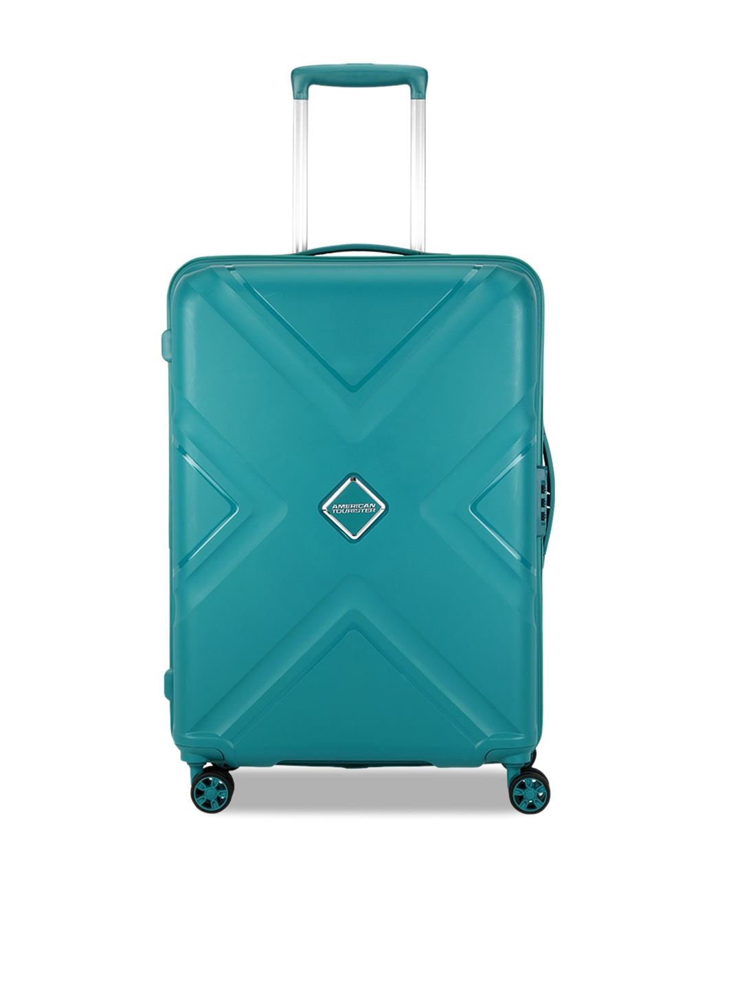 

AMERICAN TOURISTER KROSSPLUS Textured Hard-Sided Trolley Bag, Green