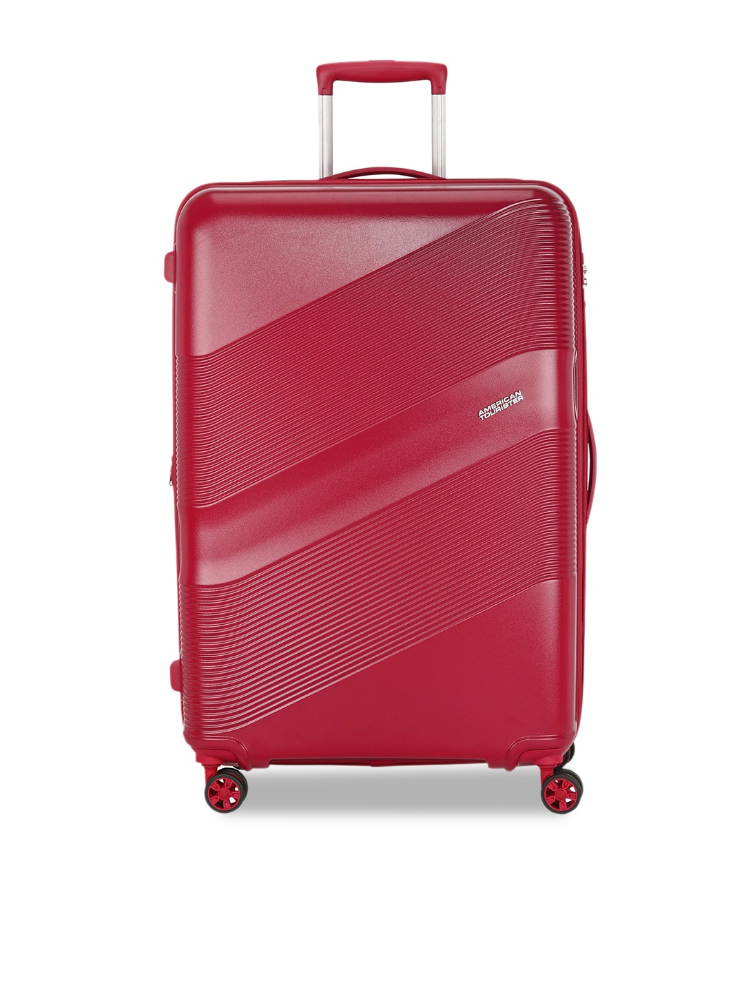 

AMERICAN TOURISTER Krypton Textured Hard-Sided Trolley Bag, Red