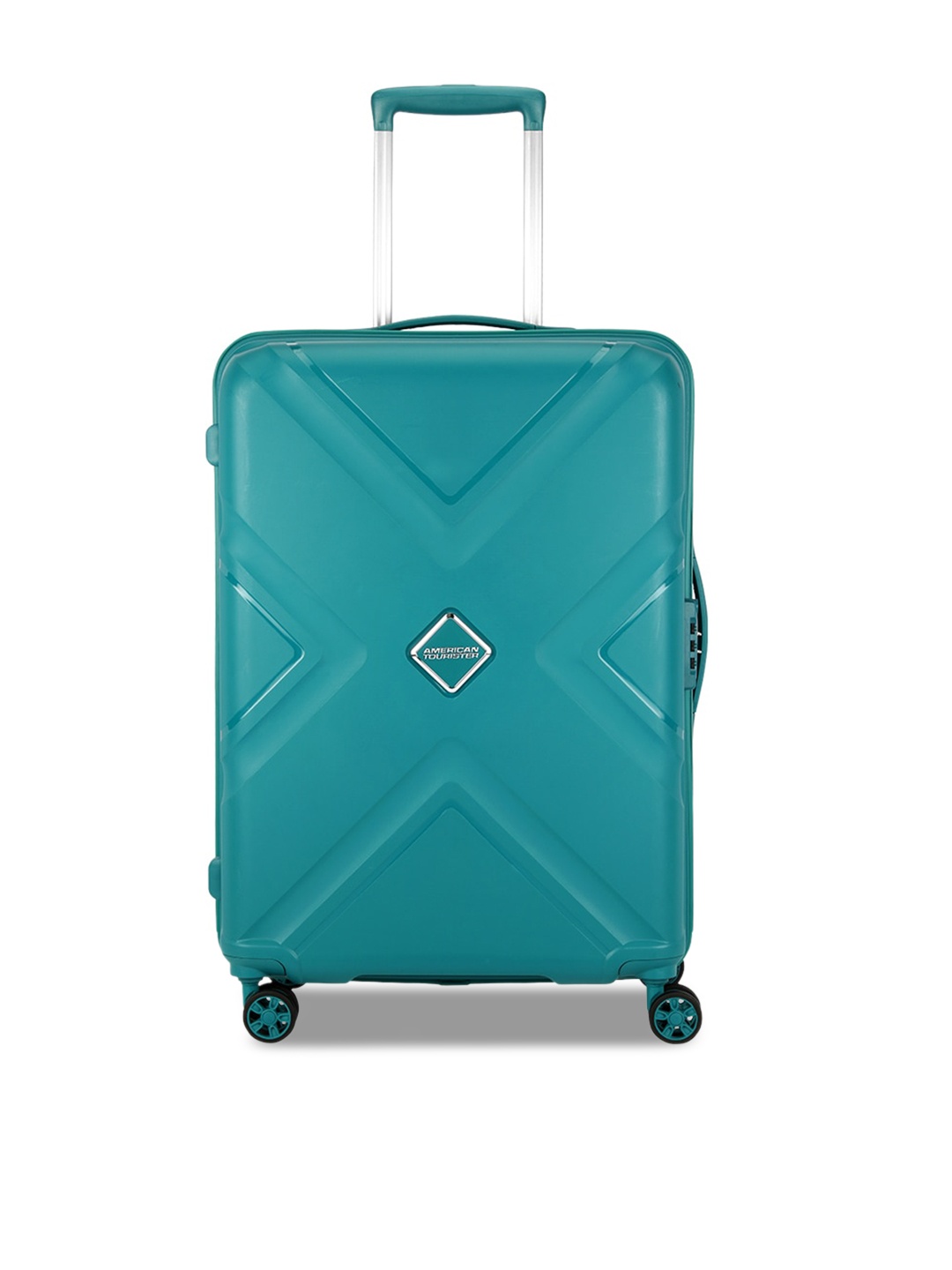 

AMERICAN TOURISTER KROSSPLUS Textured Hard-Sided Trolley Bag, Green
