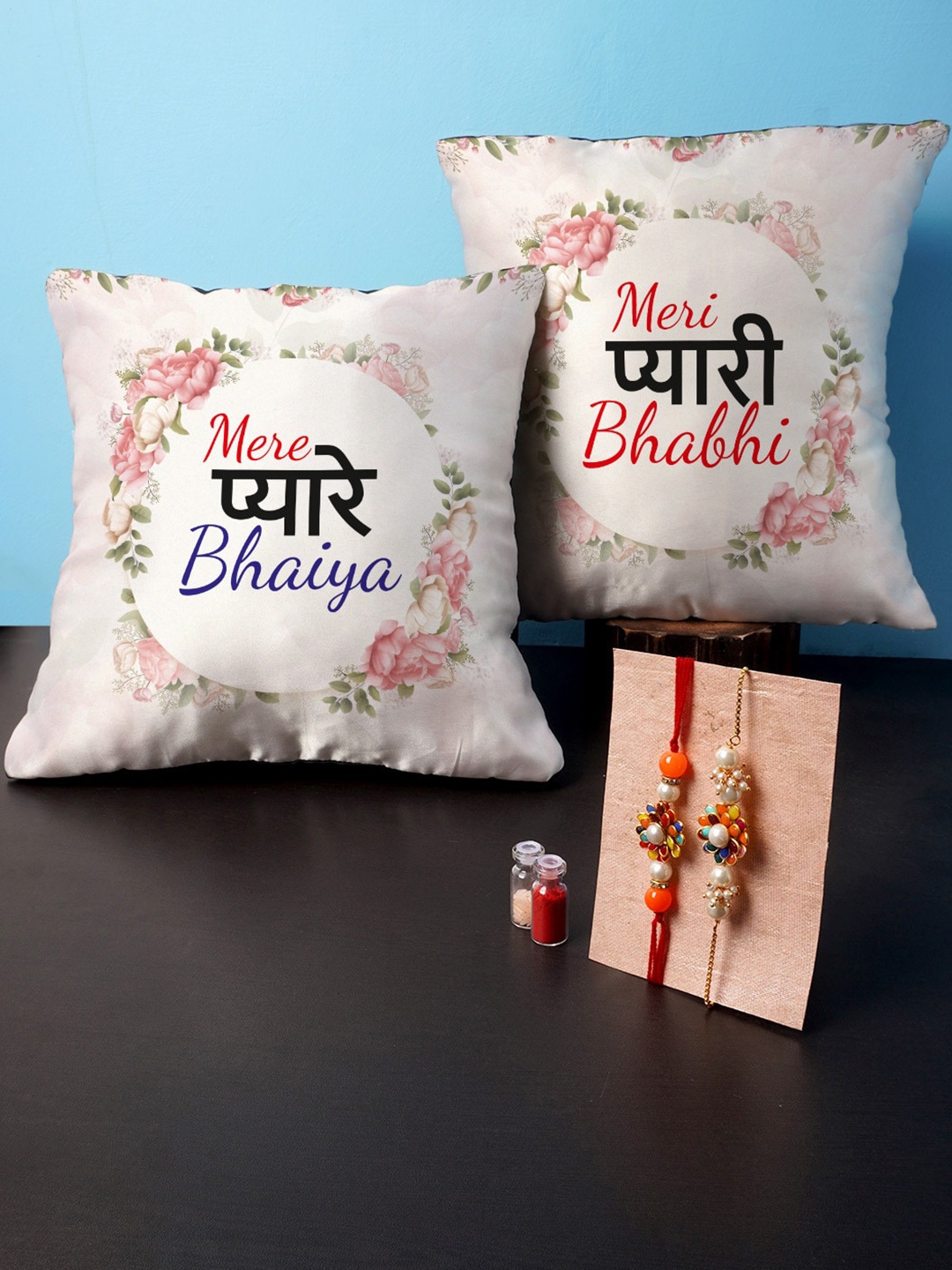 

Crazy Corner Set of 2 Red Bhaiya Bhabhi Rakhi Gift Pack