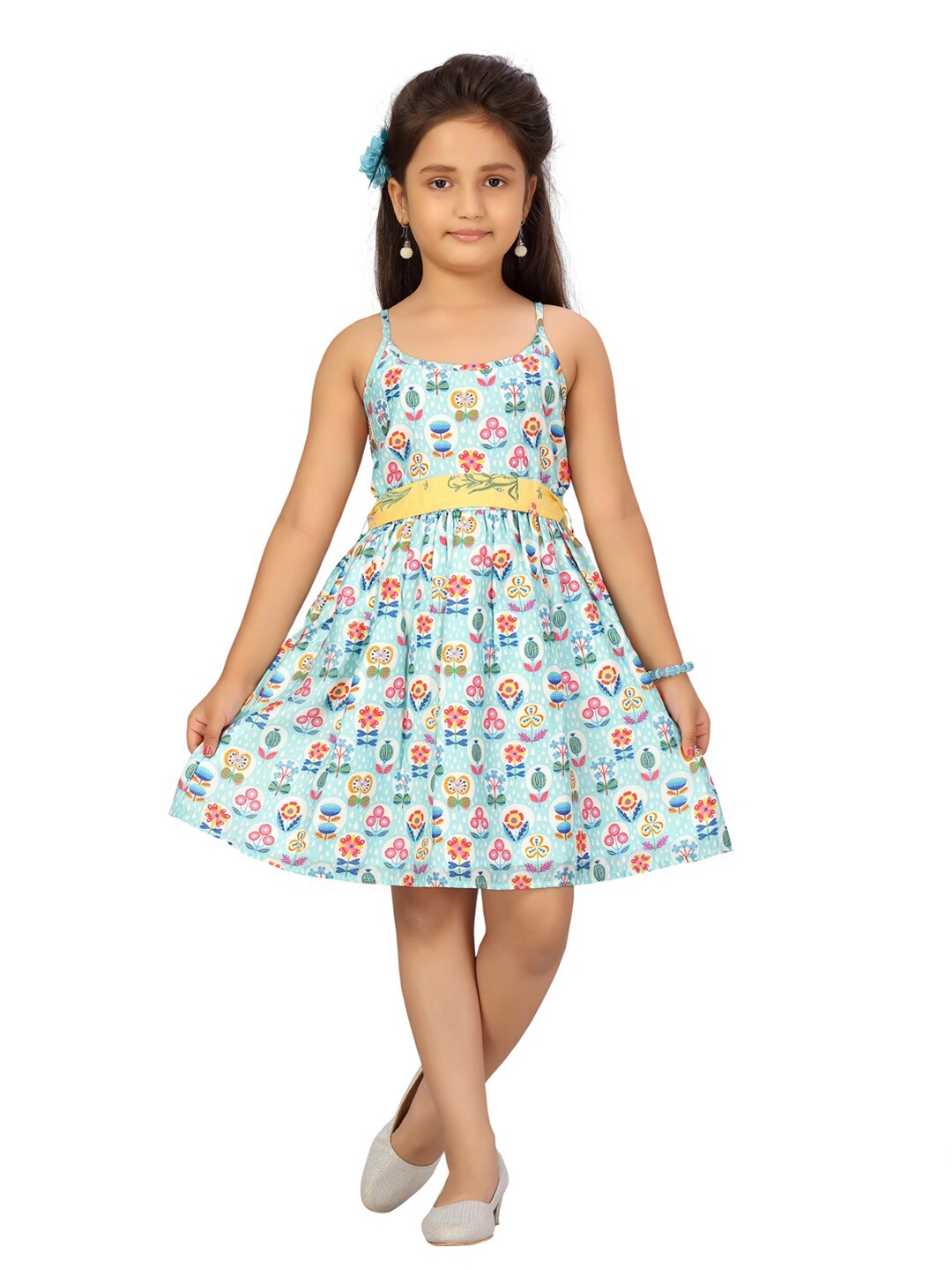 

Aarika Green Floral Dress