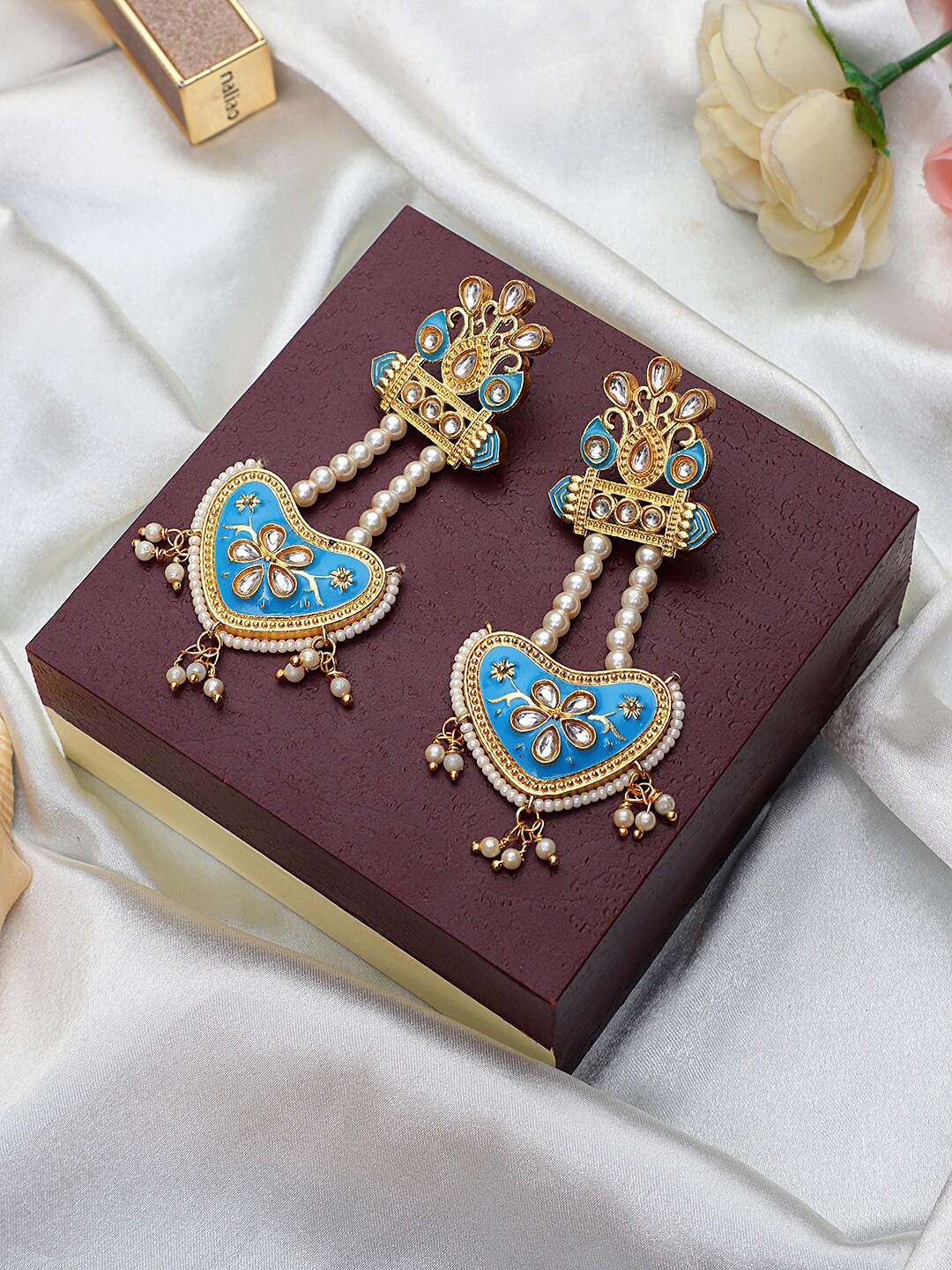 

STEORRA JEWELS Blue Classic Drop Earrings