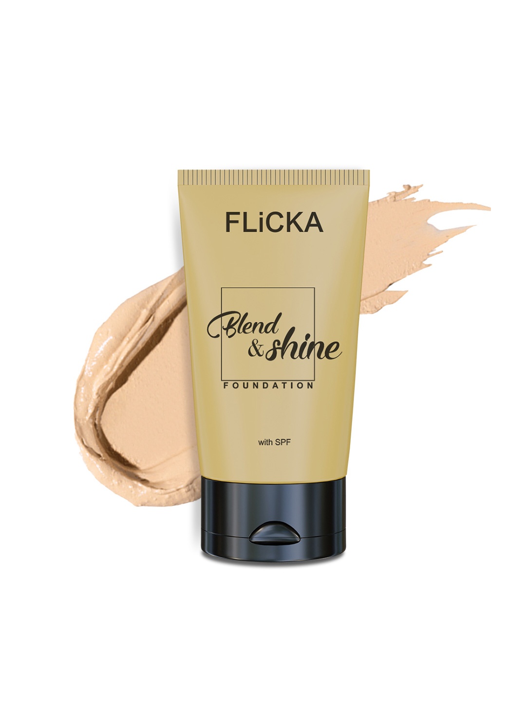 

FLiCKA Blend & Shine Long-Lasting Liquid Foundation with Vitamin E 30 ml - Ivory 01, Beige