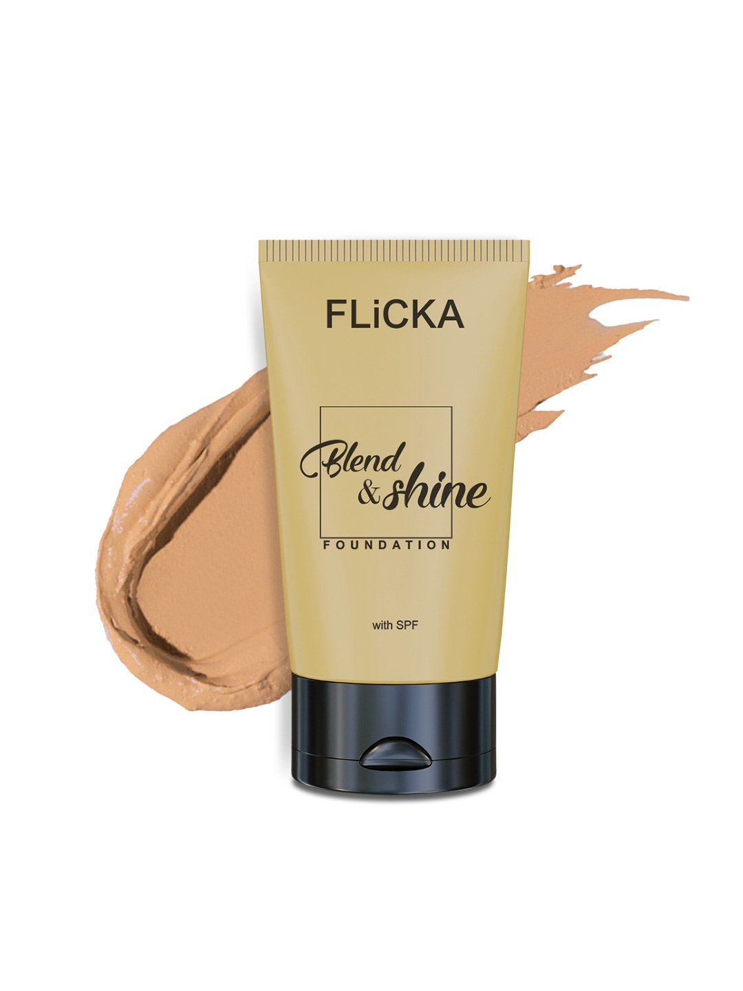 

FLiCKA Blend & Shine Long-Lasting Liquid Foundation with Vitamin E 30 ml - Caramel 03, Beige