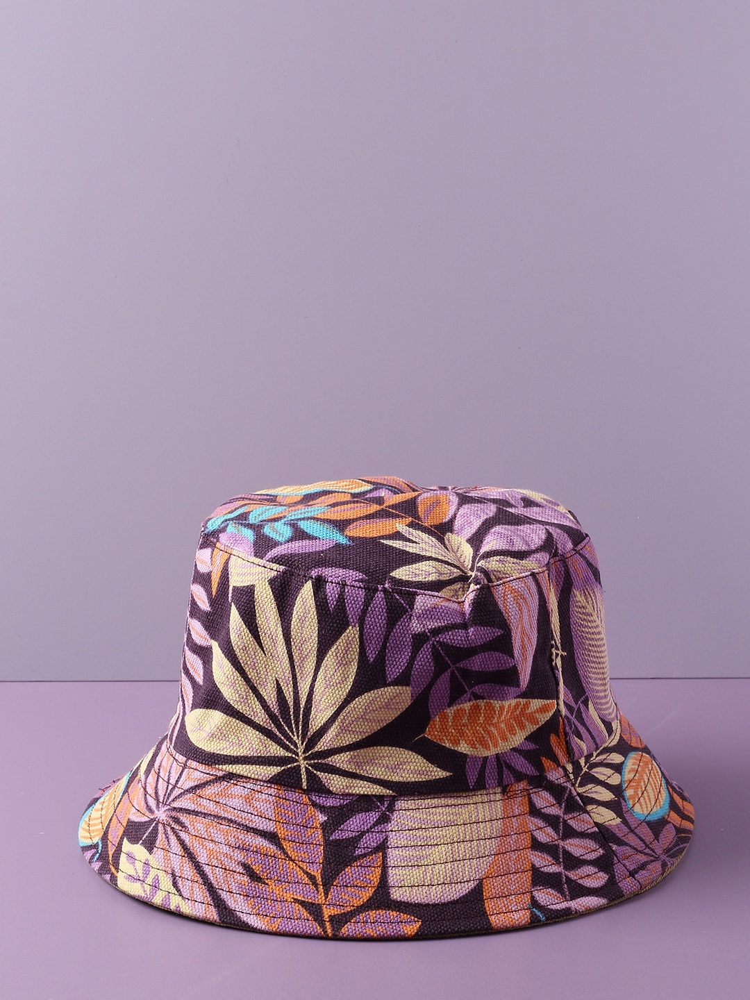 

HAUTE SAUCE by Campus Sutra Women Purple Floral Printed Bucket Hat