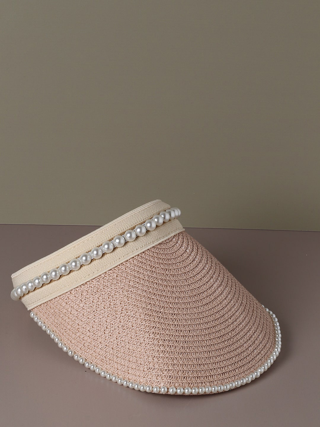 

HAUTE SAUCE by Campus Sutra Women Beige & White Visor Cap