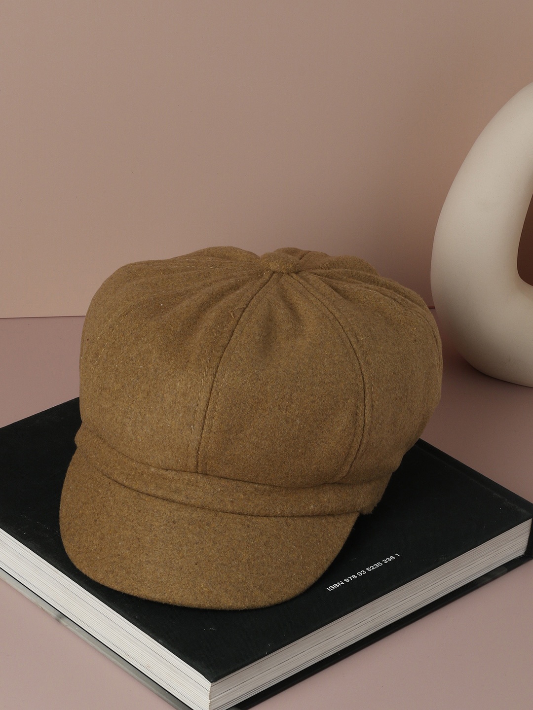 

HAUTE SAUCE By Campus Sutra Women's Beige Solid Vintage Breton Cap