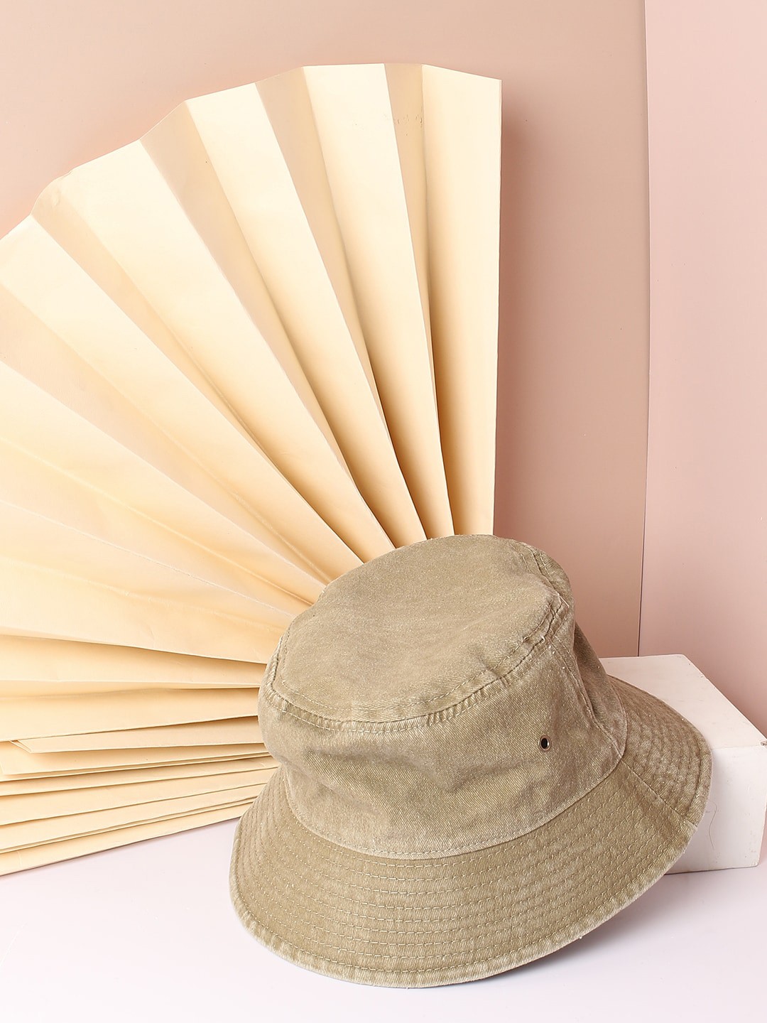 

HAUTE SAUCE by Campus Sutra Women Brown Solid Vintage Bucket Cap