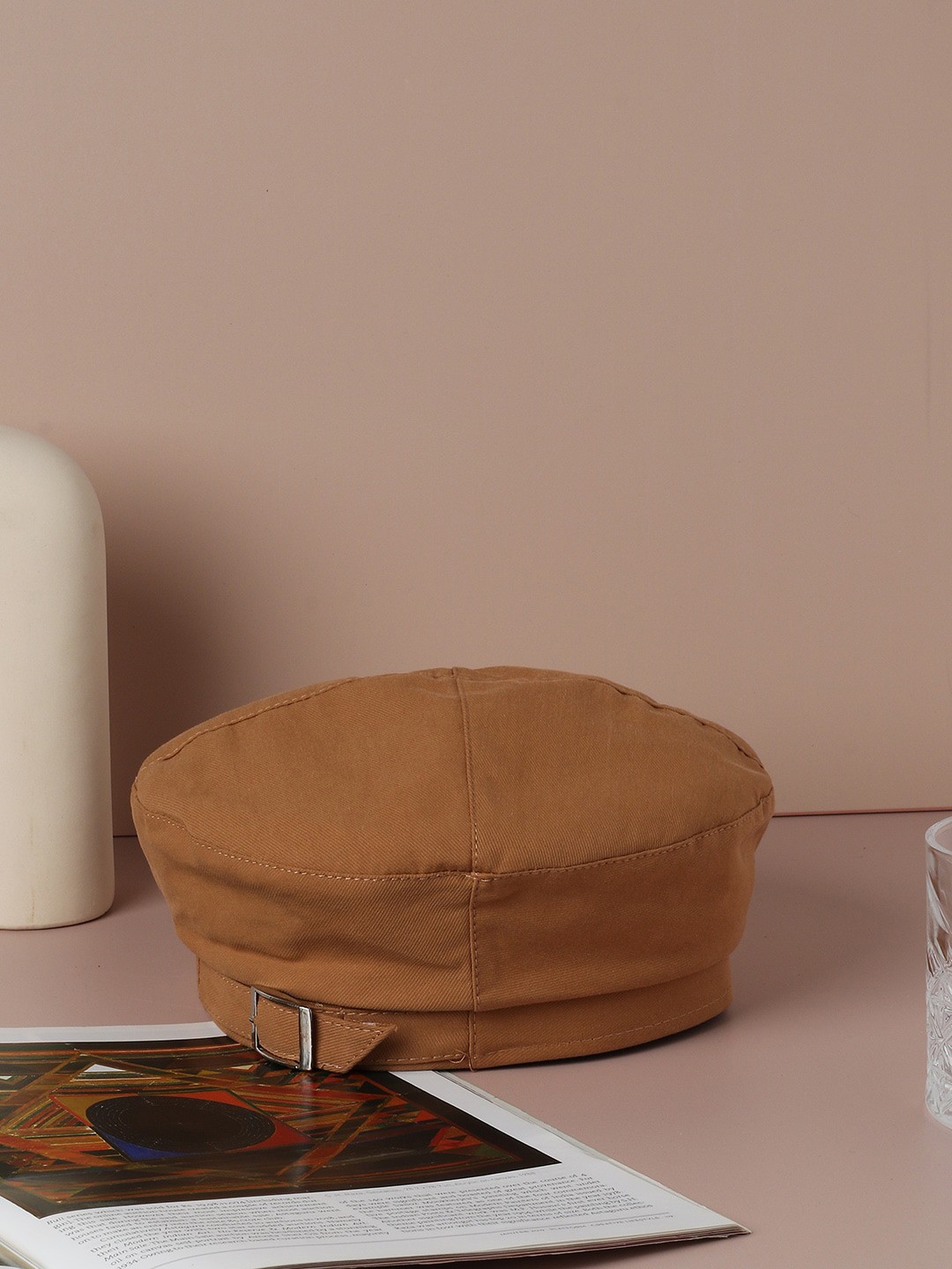 

HAUTE SAUCE by Campus Sutra Women Brown Textured Beret Hat