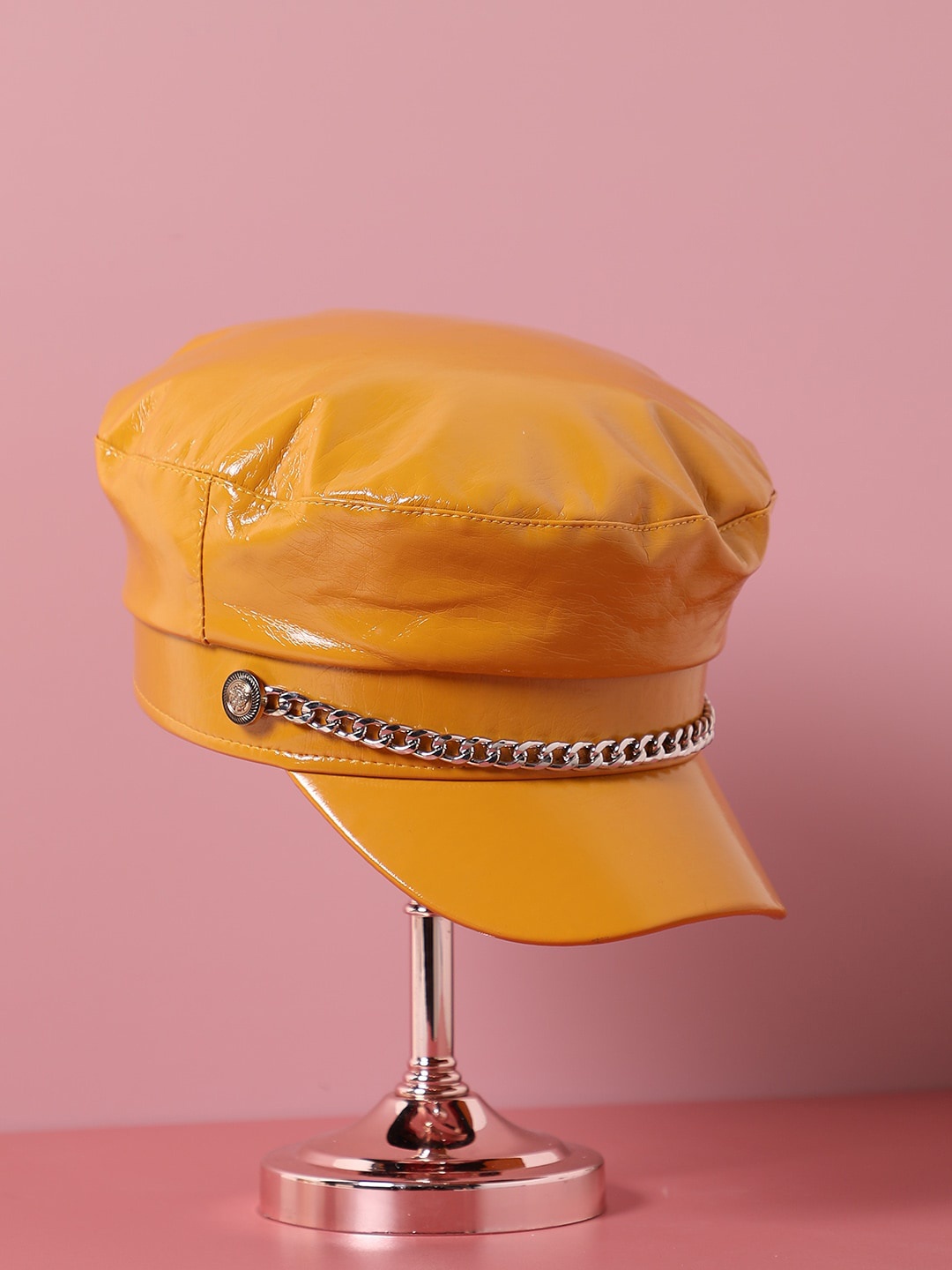 

HAUTE SAUCE by Campus Sutra Women Yellow Solid Bakerboy Hat