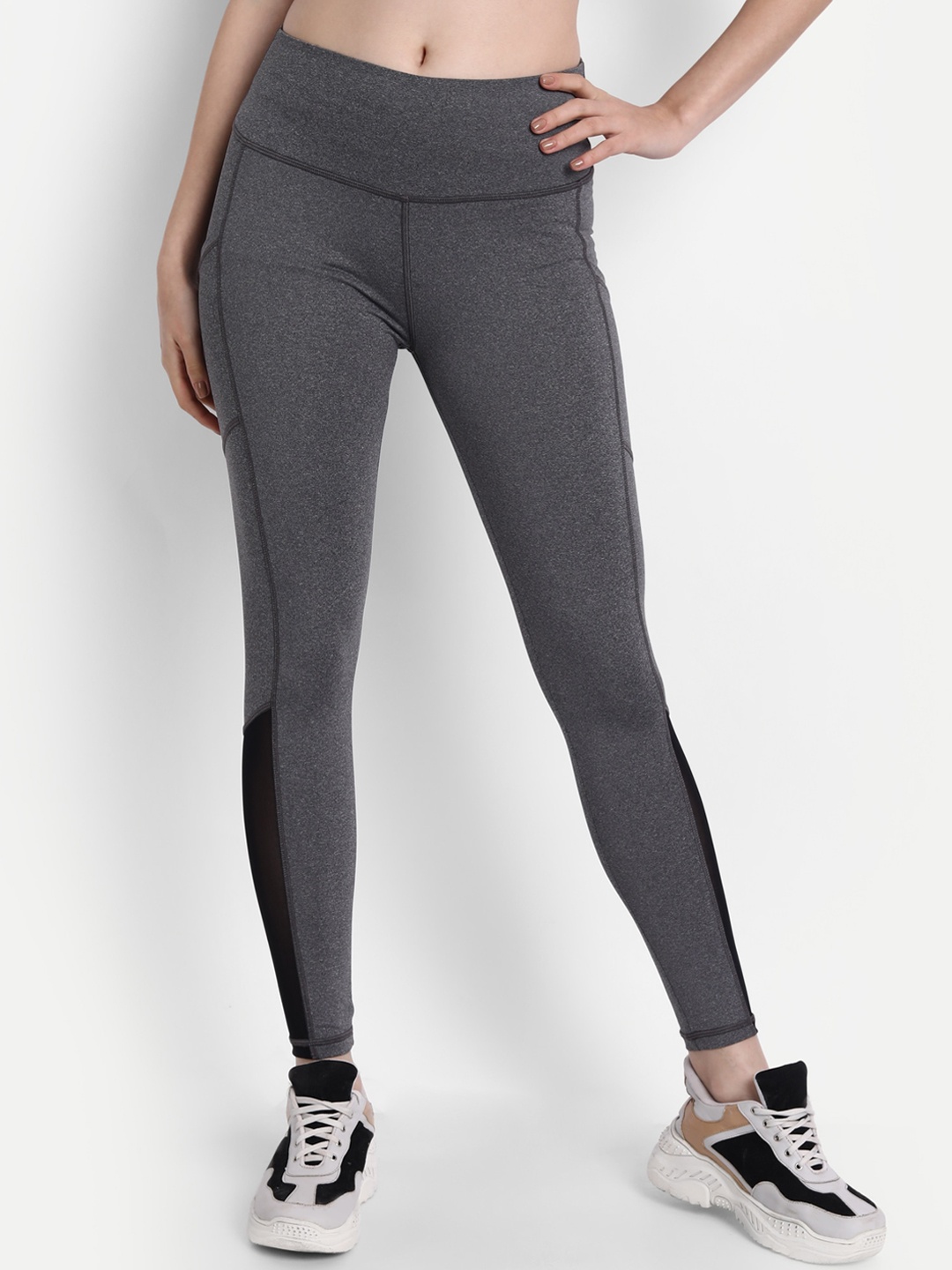 

deb Women Leggings For Walks And Casual Workout Session, Grey melange