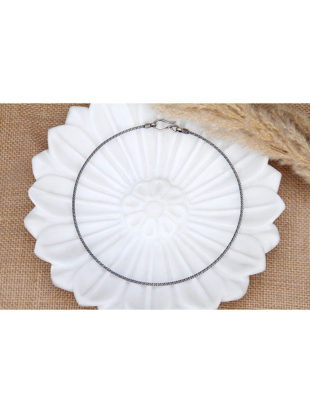 

SANGEETA BOOCHRA Silver-Toned Sterling Silver Handcrafted Necklace
