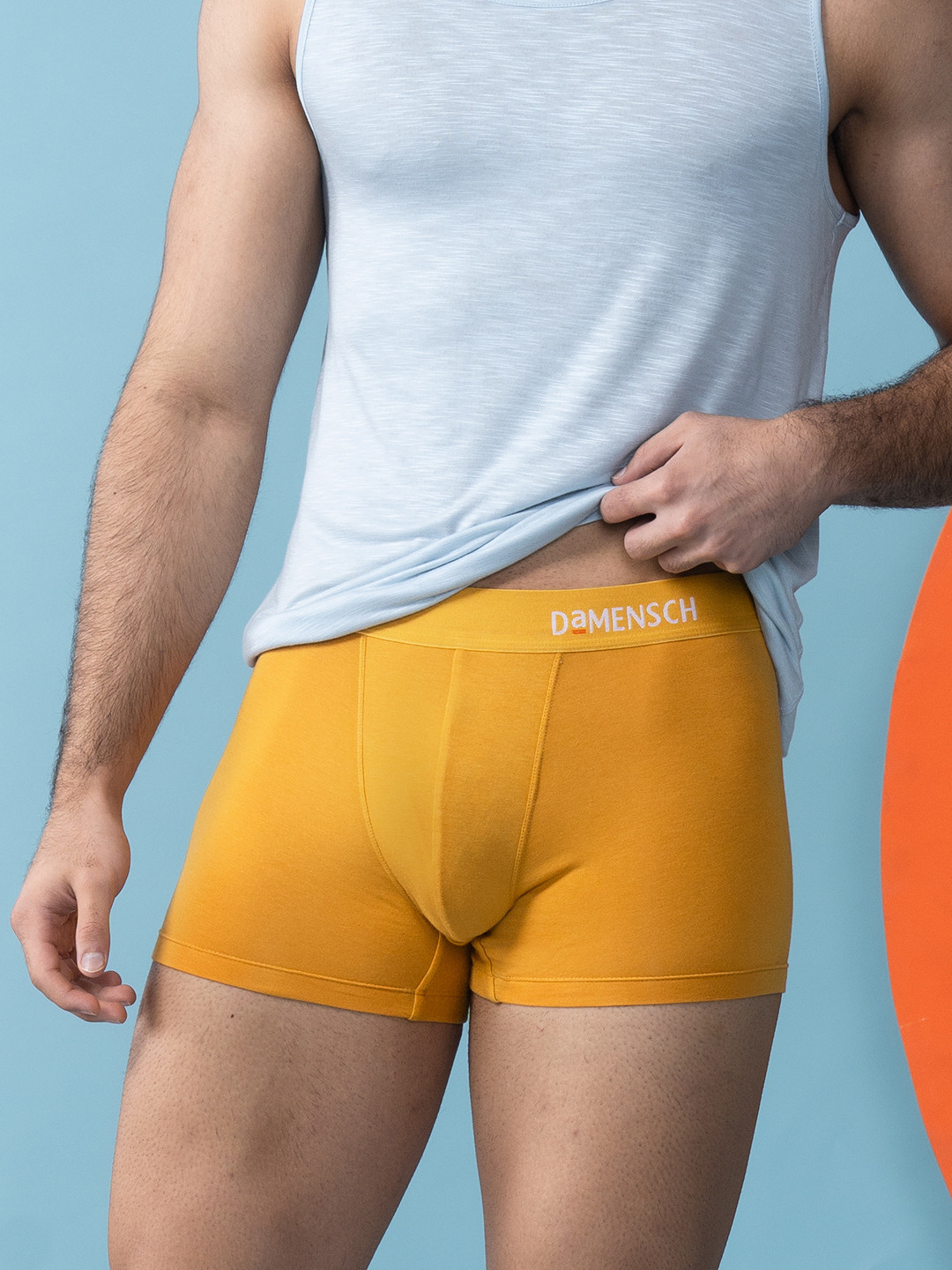 

DaMENSCH DEO-SOFT Solid Premium Egyptian Cotton-Modal Blend Trunk, Yellow