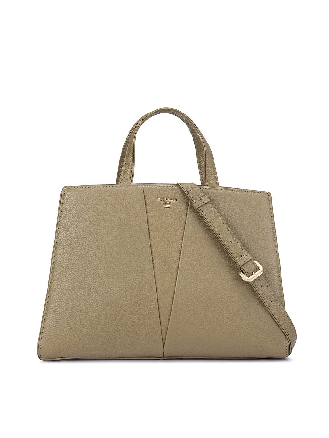 

Da Milano Green Leather Swagger Handheld Bag