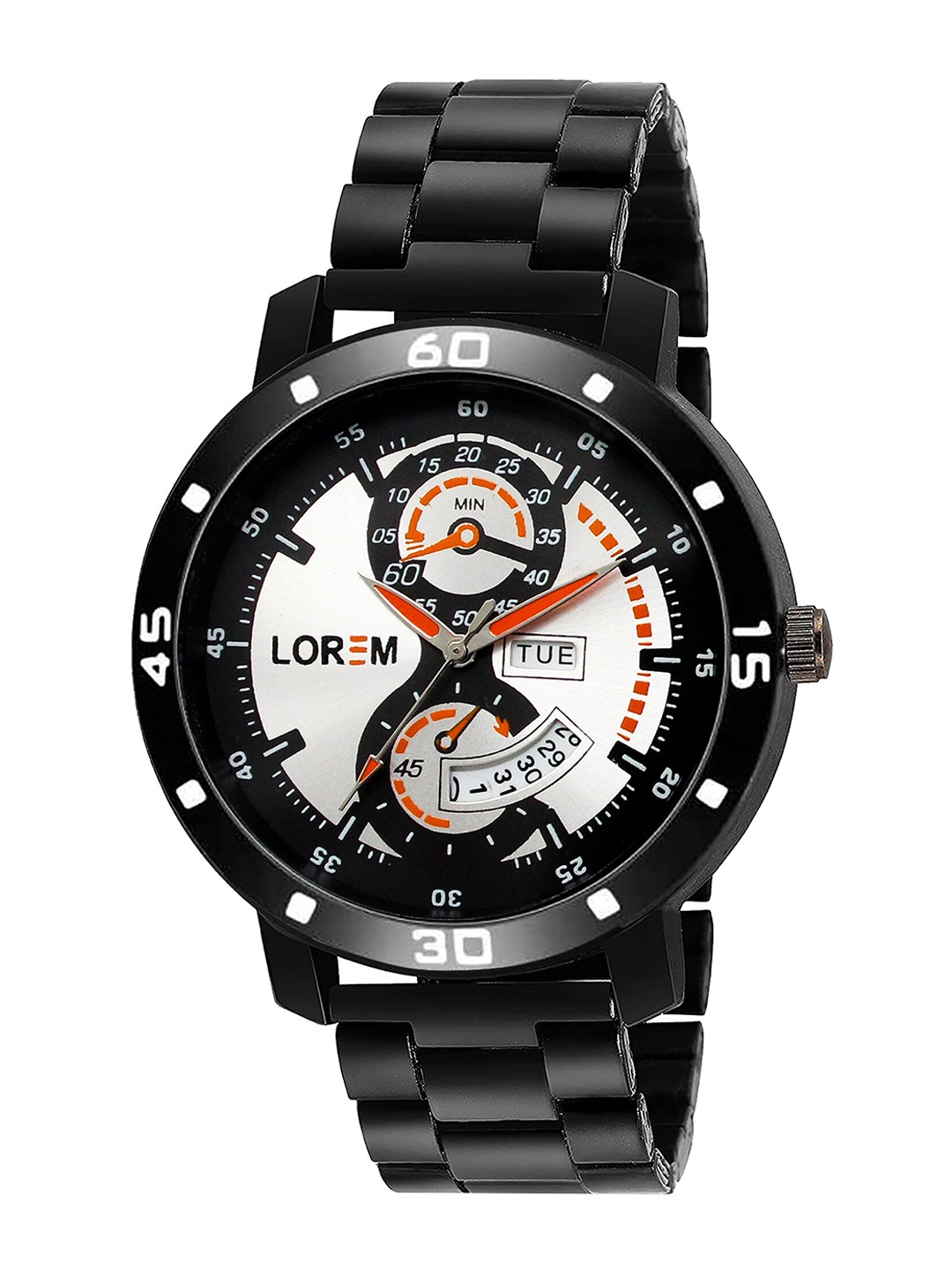 

FERRIZZO Men White Printed Dial & Black Straps Analogue Watch LR107
