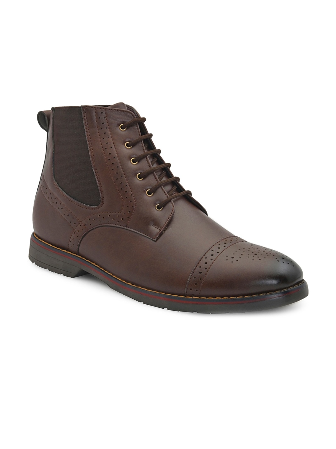 

Blammo Men Brown Colourblocked Sneakers