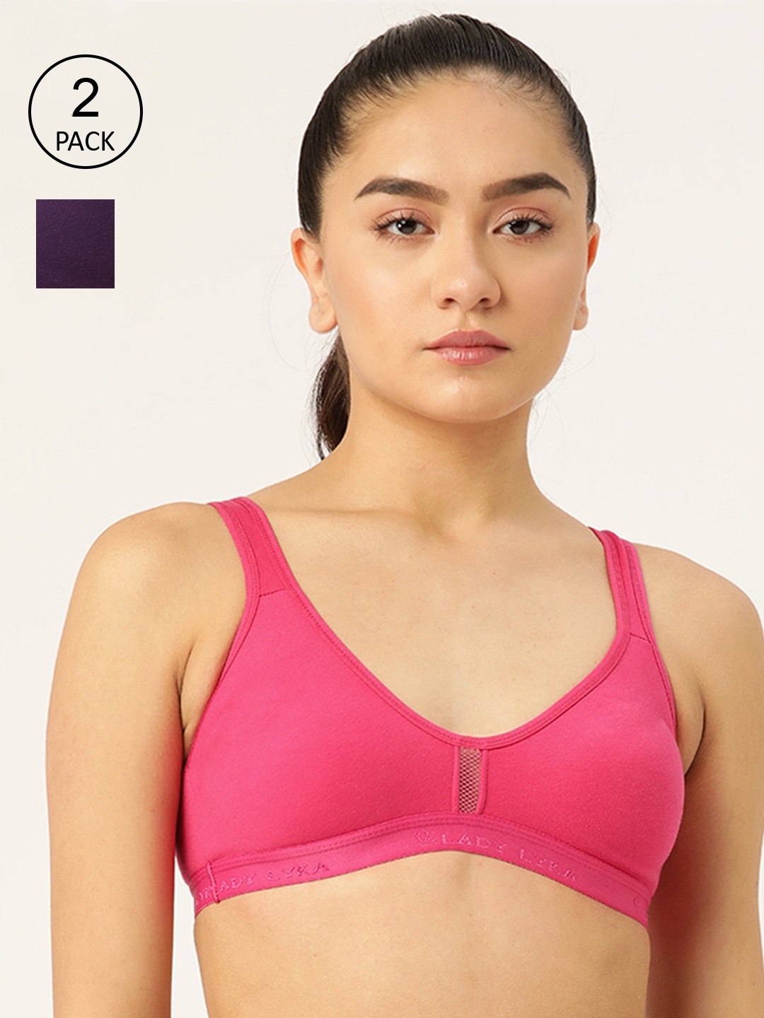 

Lady Lyka Fuchsia & Purple Bra