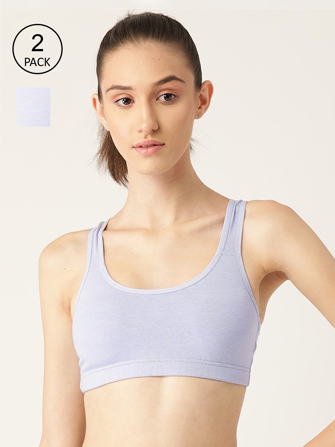 

Lady Lyka Pack Of 2 Blue & Charcoal Bra