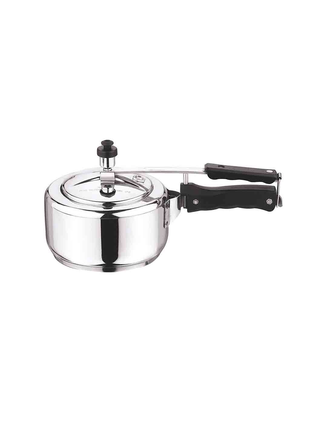 

Vinod Silver Stainless Steel Bottom Pressure Cooker, 2 Ltr